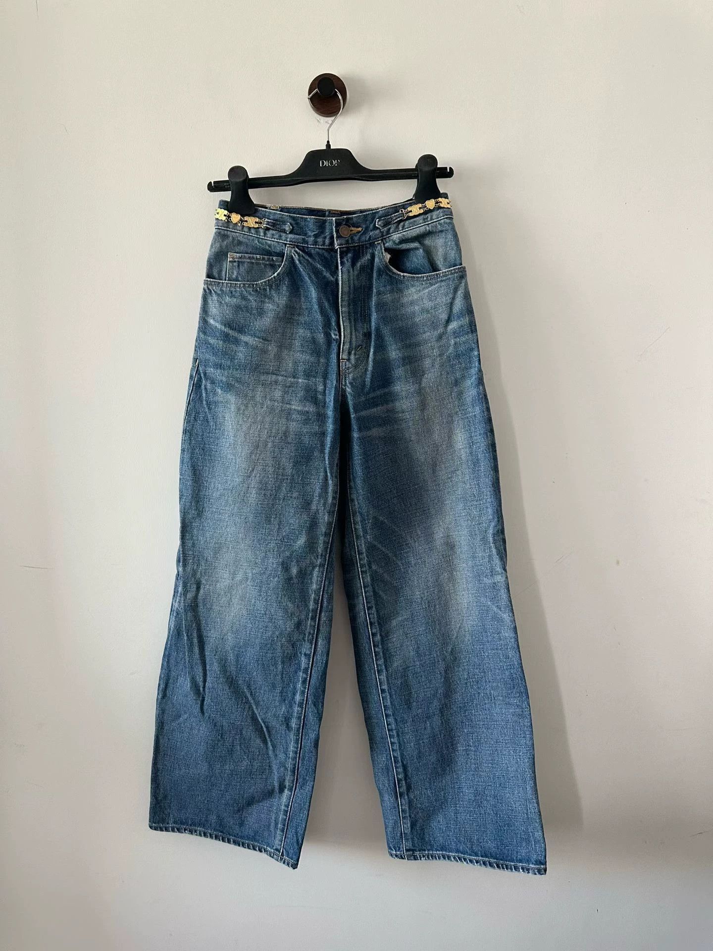 Celine Heart Triomphe Jeans W28 L100 98 New