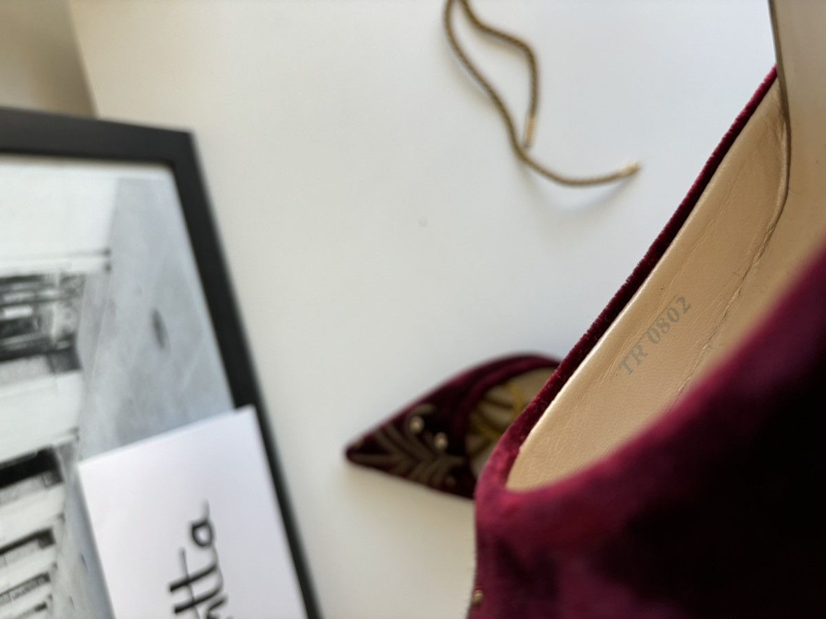 Dior Dior vintage velvet burgundy heels Size US 8.5 / IT 38.5 - 5 Thumbnail