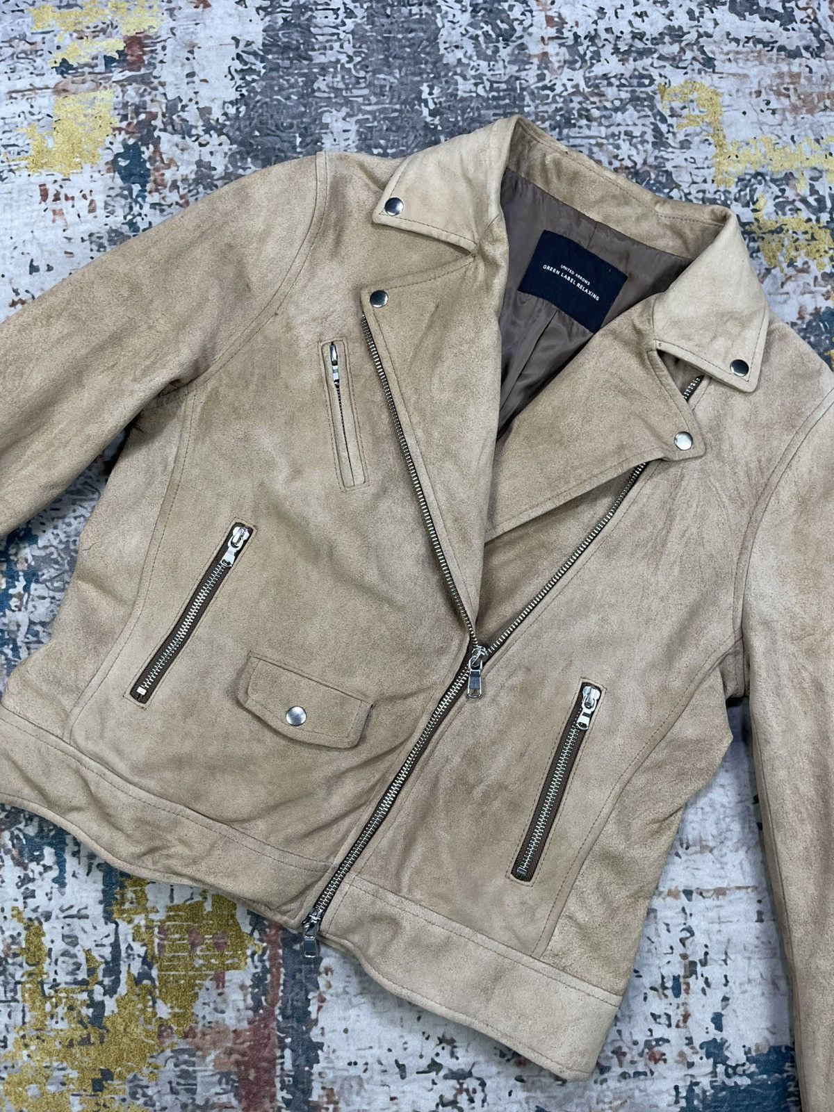 United Arrows United Arrow Suede Leather Rider Jacket Size S / US 4 / IT 40 - 8 Thumbnail