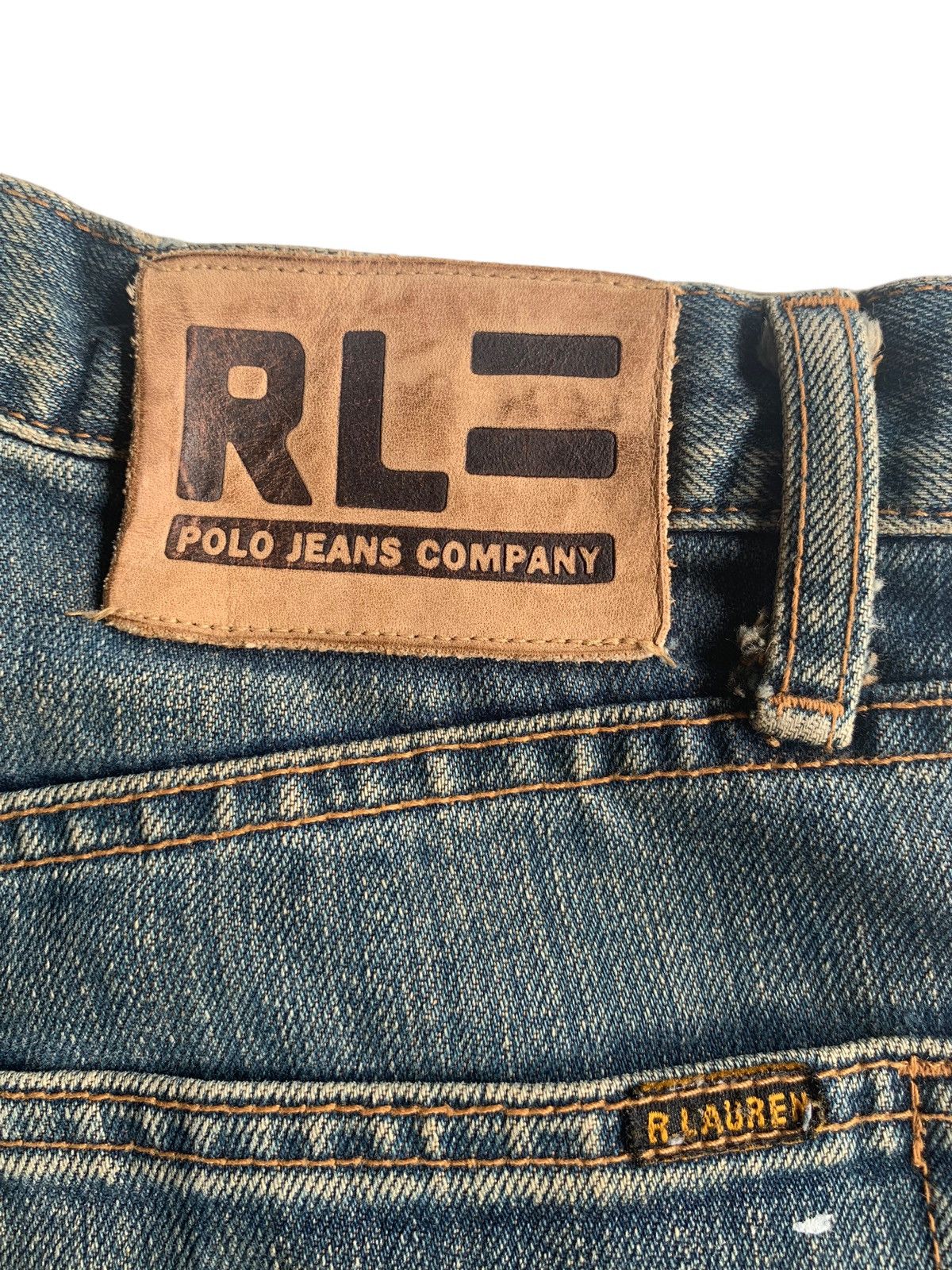 Jean × Polo Ralph Lauren × Vintage POLO RALPH LAUREN JEANS MUDWASH FADED DISTRESSED DENIM Size US 30 / EU 46 - 11 Thumbnail