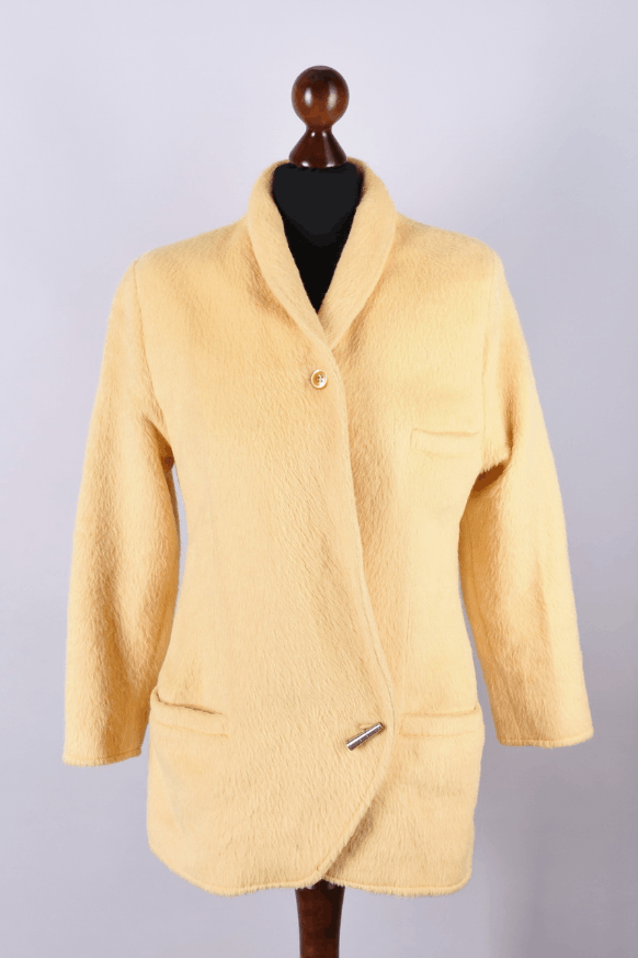 Versace Women's Gianni Versace Vintage Alpaca Linen Blazer Size M Size M / US 6-8 / IT 42-44 - 1 Thumbnail