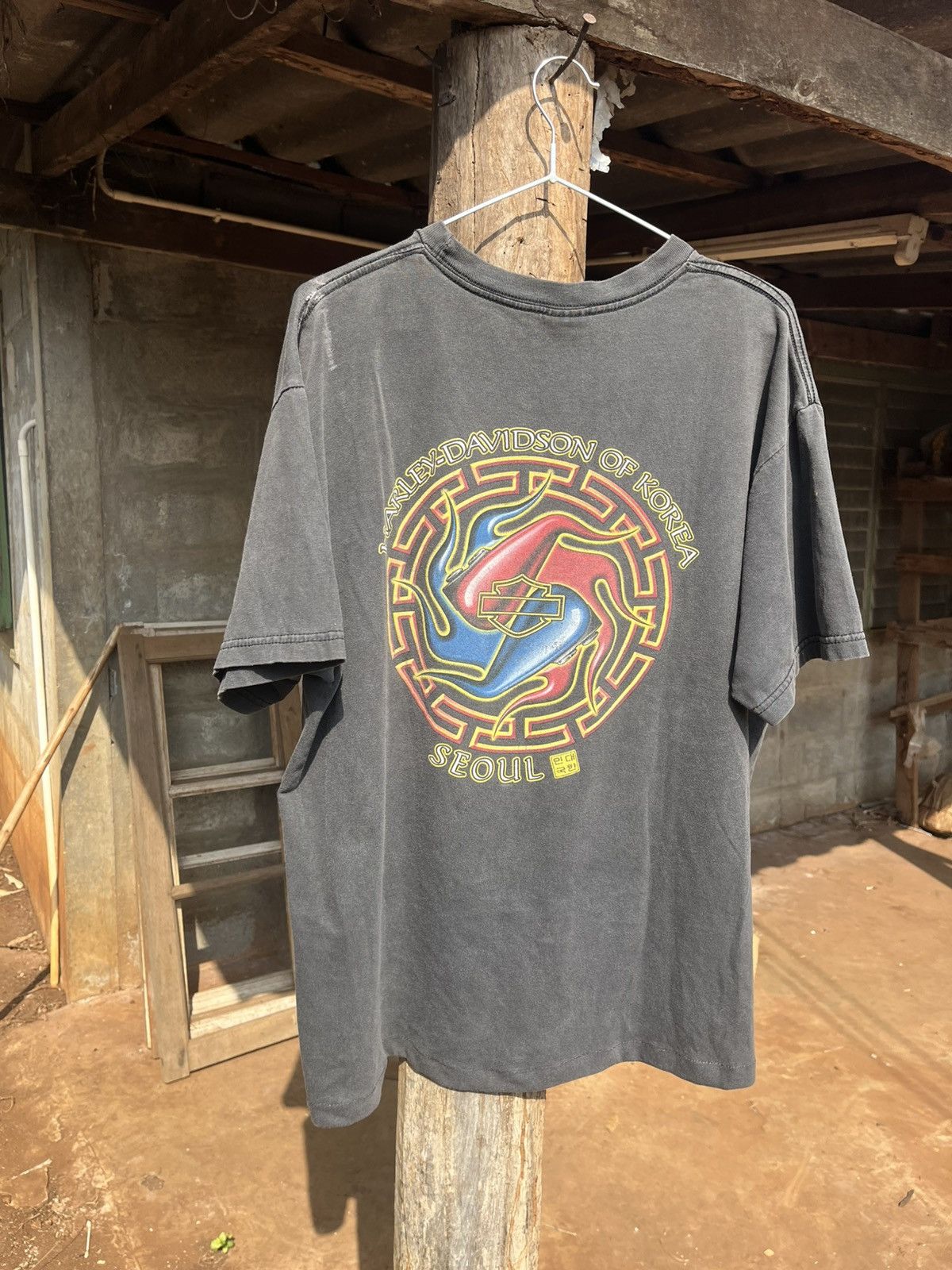 Vintage Thrashed tee H-D Distressed Oversized Band Tee Size US XL / EU 56 / 4 - 3 Thumbnail