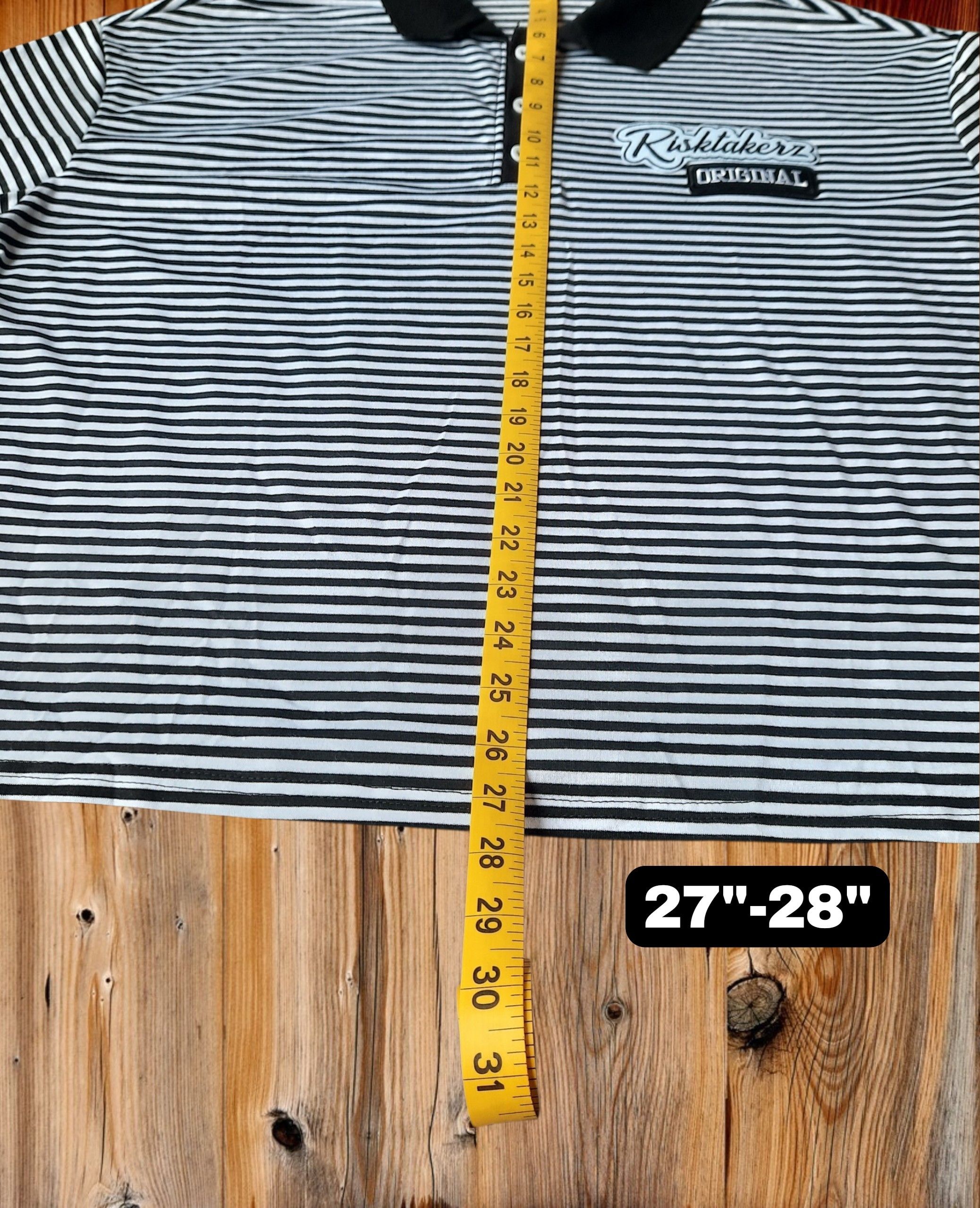 Other Risktakerz Original black and white striped Boxy shirt Size US L / EU 52-54 / 3 - 5 Thumbnail