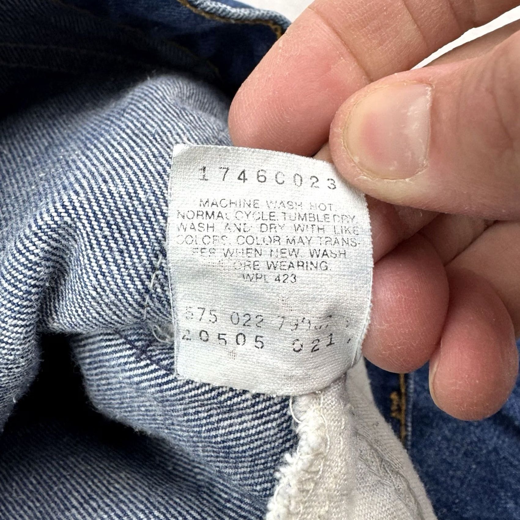 Levi's VINTAGE Levi's 505 Orange Tab Jeans Men 35x30 Straight Blue Denim USA 80s 90s Size US 35 - 4 Thumbnail