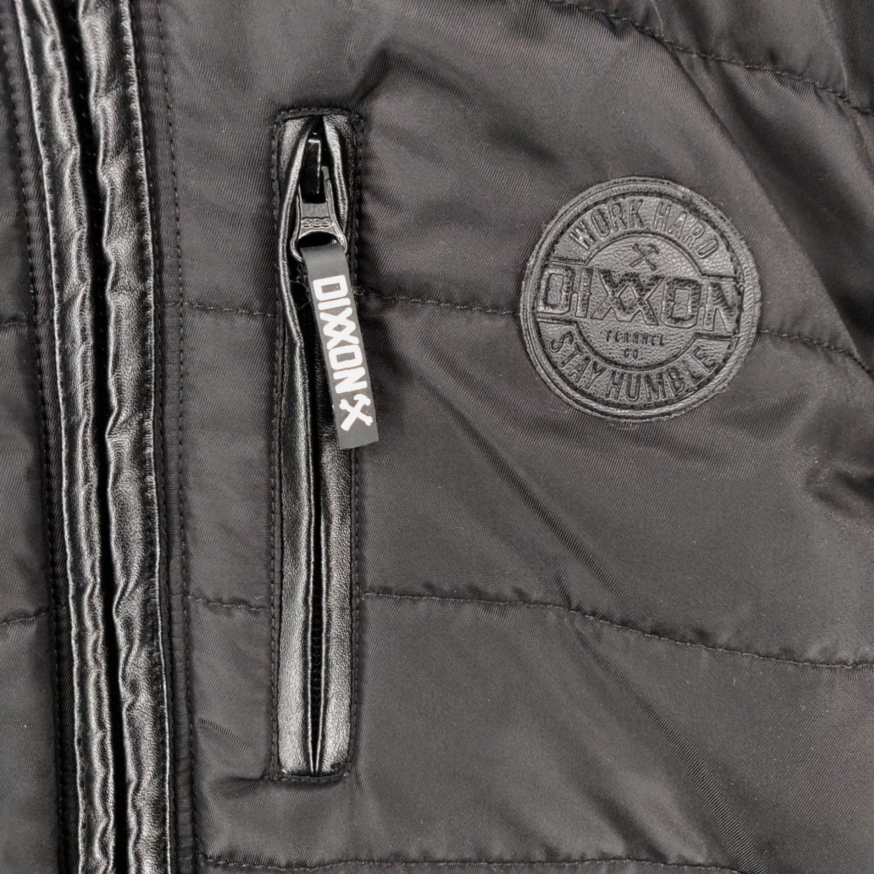Vintage Dixxon The Resistor Jacket Mens Large L Black Puffer Full Zip Hoodie Hooded Size US L / EU 52-54 / 3 - 6 Thumbnail