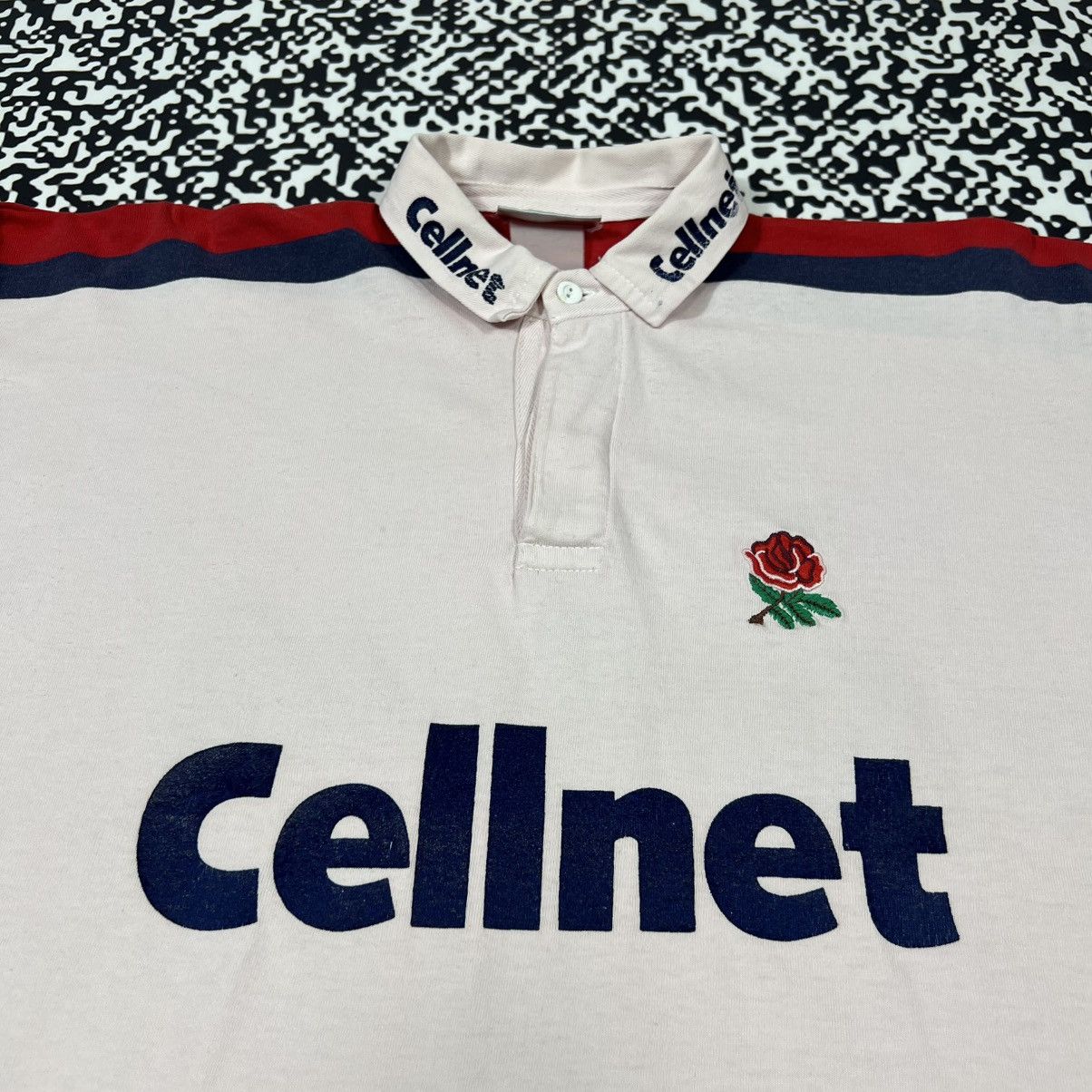 Vintage Vintage 90s England Rugby Jersey Cellnet Retro Sport Style Size US XL / EU 56 / 4 - 5 Thumbnail