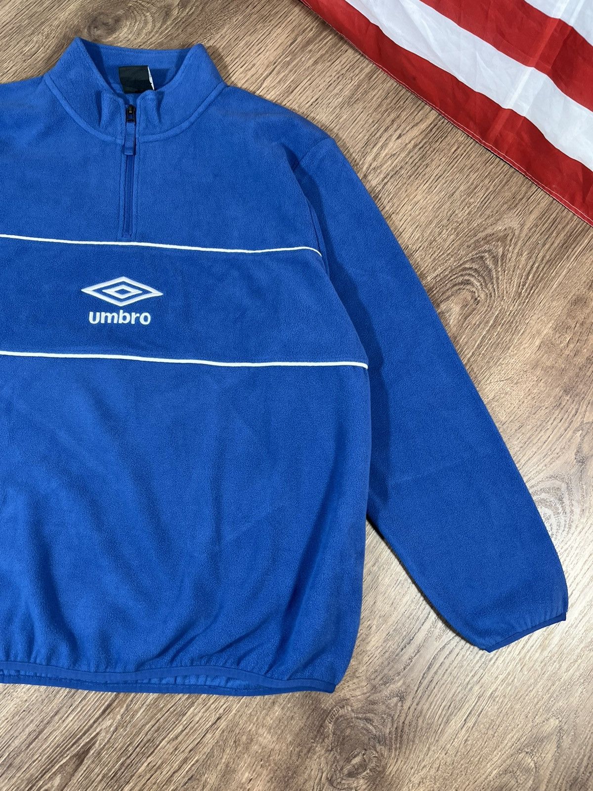 Umbro Vintage Umbro Fleece Jacket Size US XXL / EU 58 / 5 - 3 Thumbnail