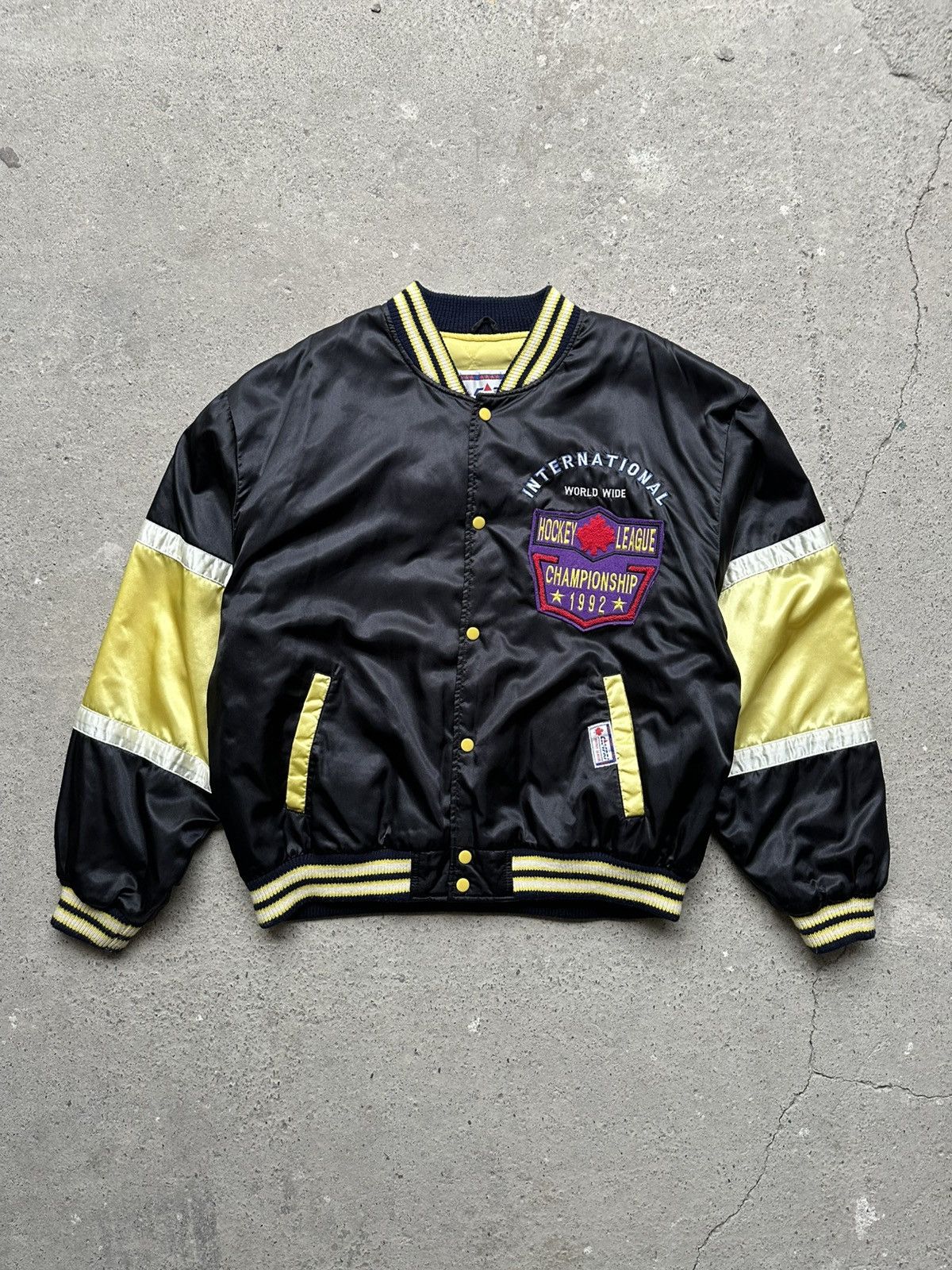Campia Moda Campri Bomber NHL International Hockey League Vintage XL 56 Size US XL / EU 56 / 4 - 1 Thumbnail