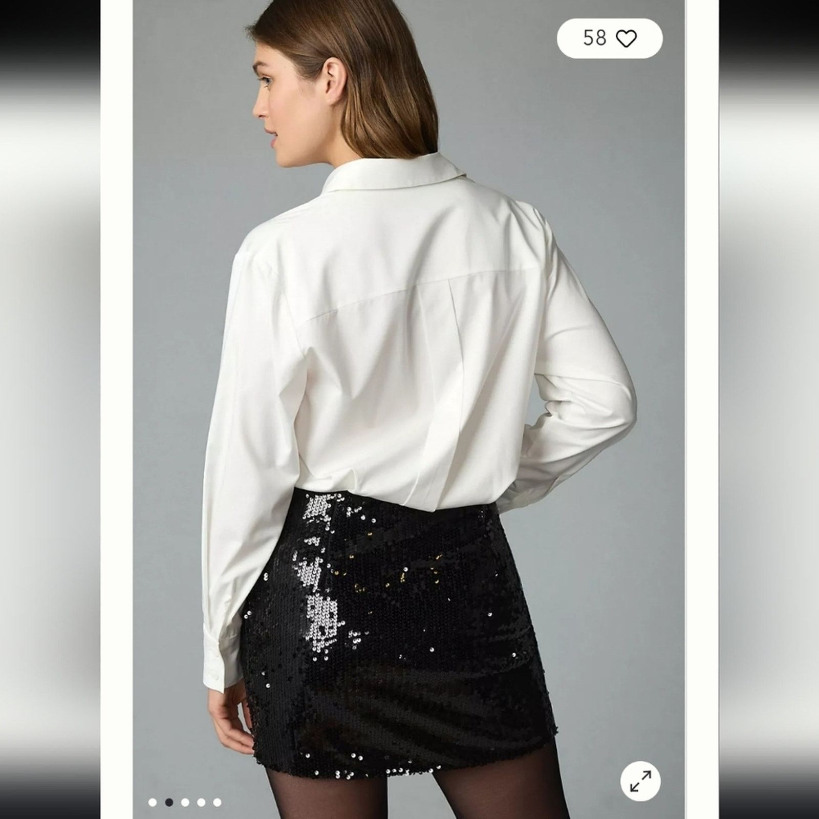 Anthropologie Mare Mare Anthropologie Sequin Twofer Mini Dress XS Size XS / US 0-2 / IT 36-38 - 4 Thumbnail