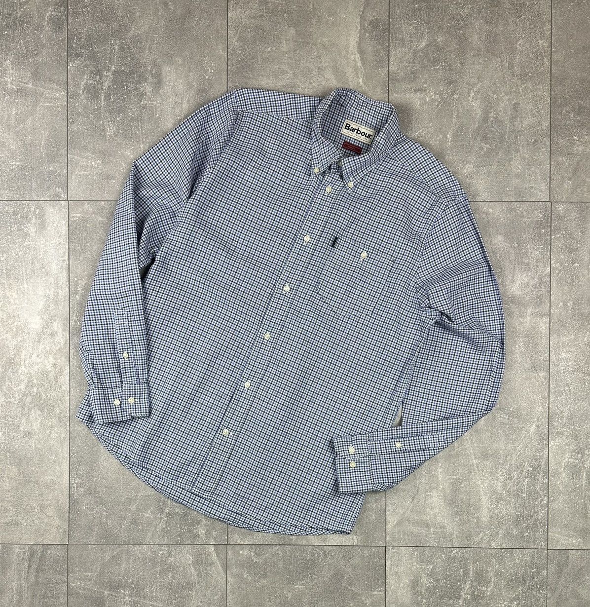 Barbour Barbour Checked Blue/White Shirts Button Up Small Tab Logo Size US M / EU 48-50 / 2 - 4 Thumbnail