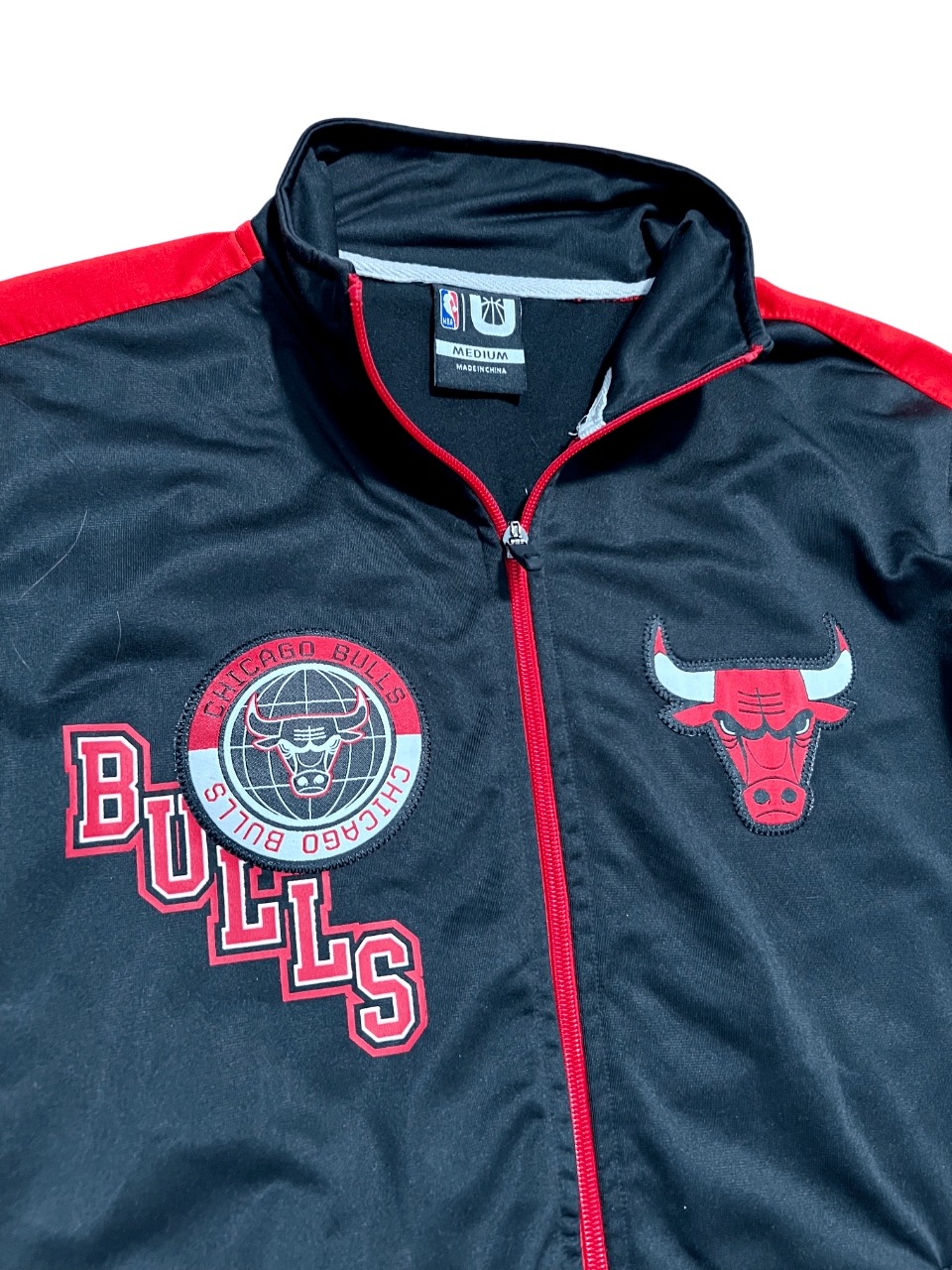 NBA Chicago Bulls NBA Embroidered Y2K Full Zip Black Jacket Size US M / EU 48-50 / 2 - 3 Thumbnail