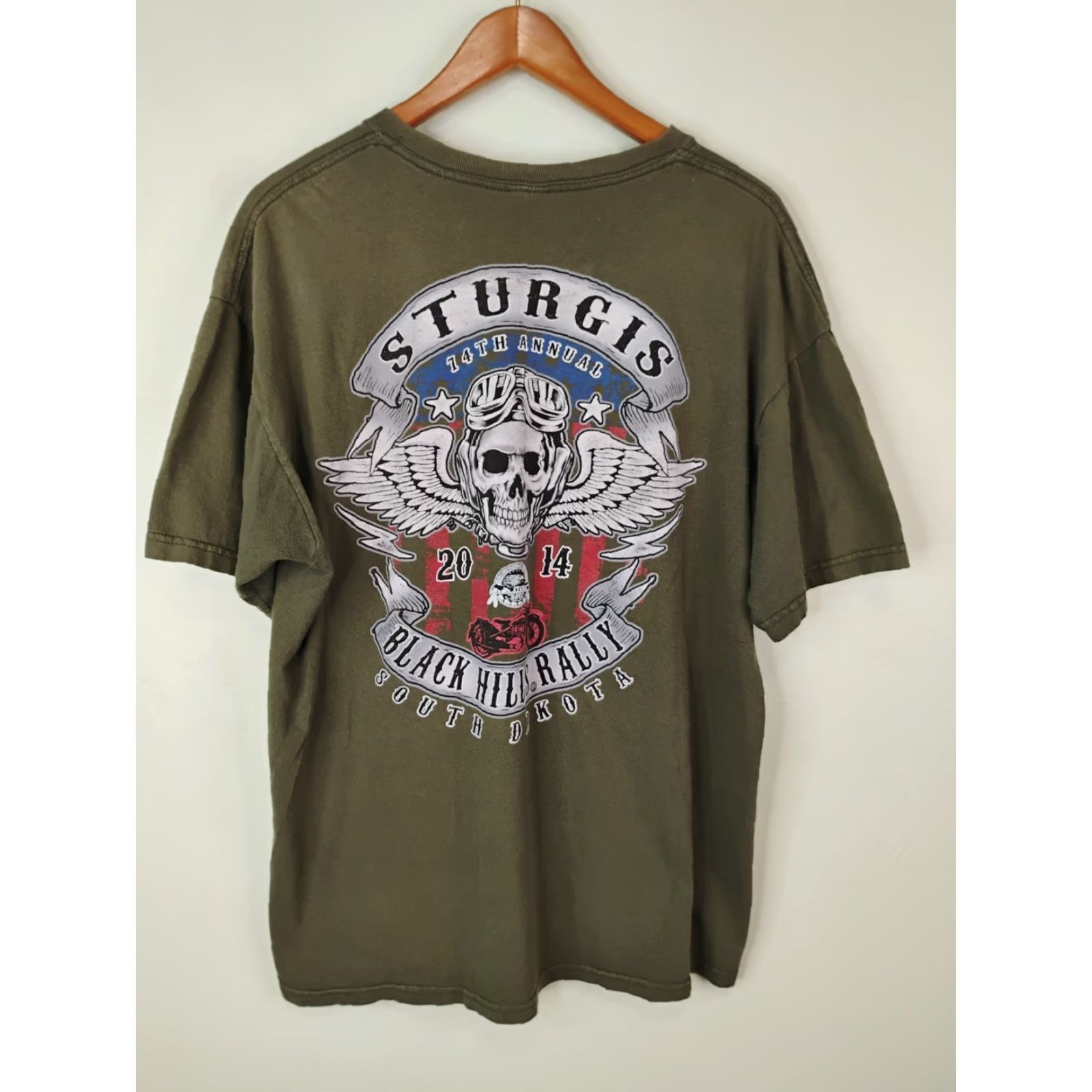 Anvil VINTAGE Sturgis 14th Annual Black Hills Biker Rally Distressed T Shirt READ Size US M / EU 48-50 / 2 - 2 Thumbnail