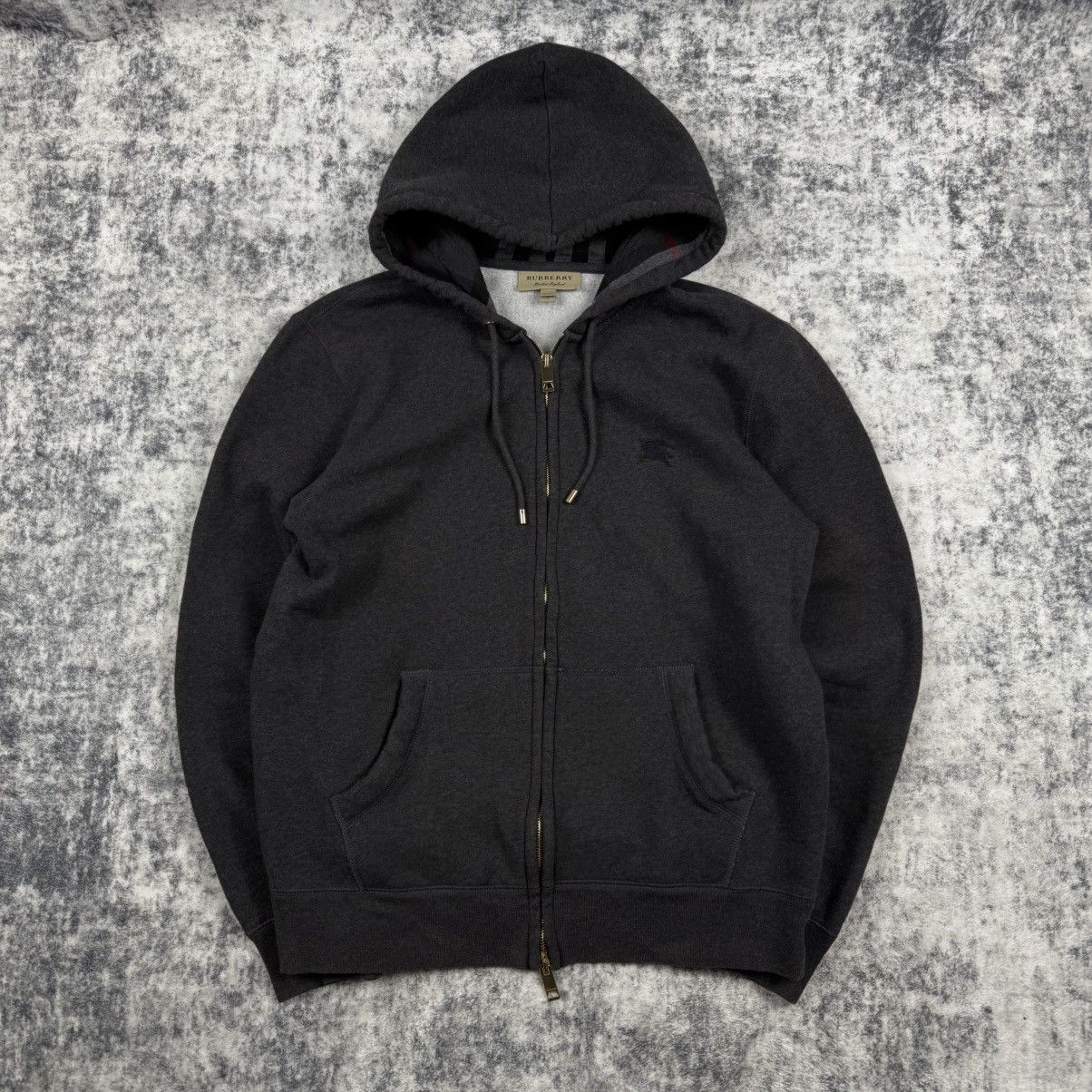 Burberry Burberry Nova Check Hood ‘Dark Grey’ Zip-Up Hoodie Size US L / EU 52-54 / 3 - 1 Thumbnail