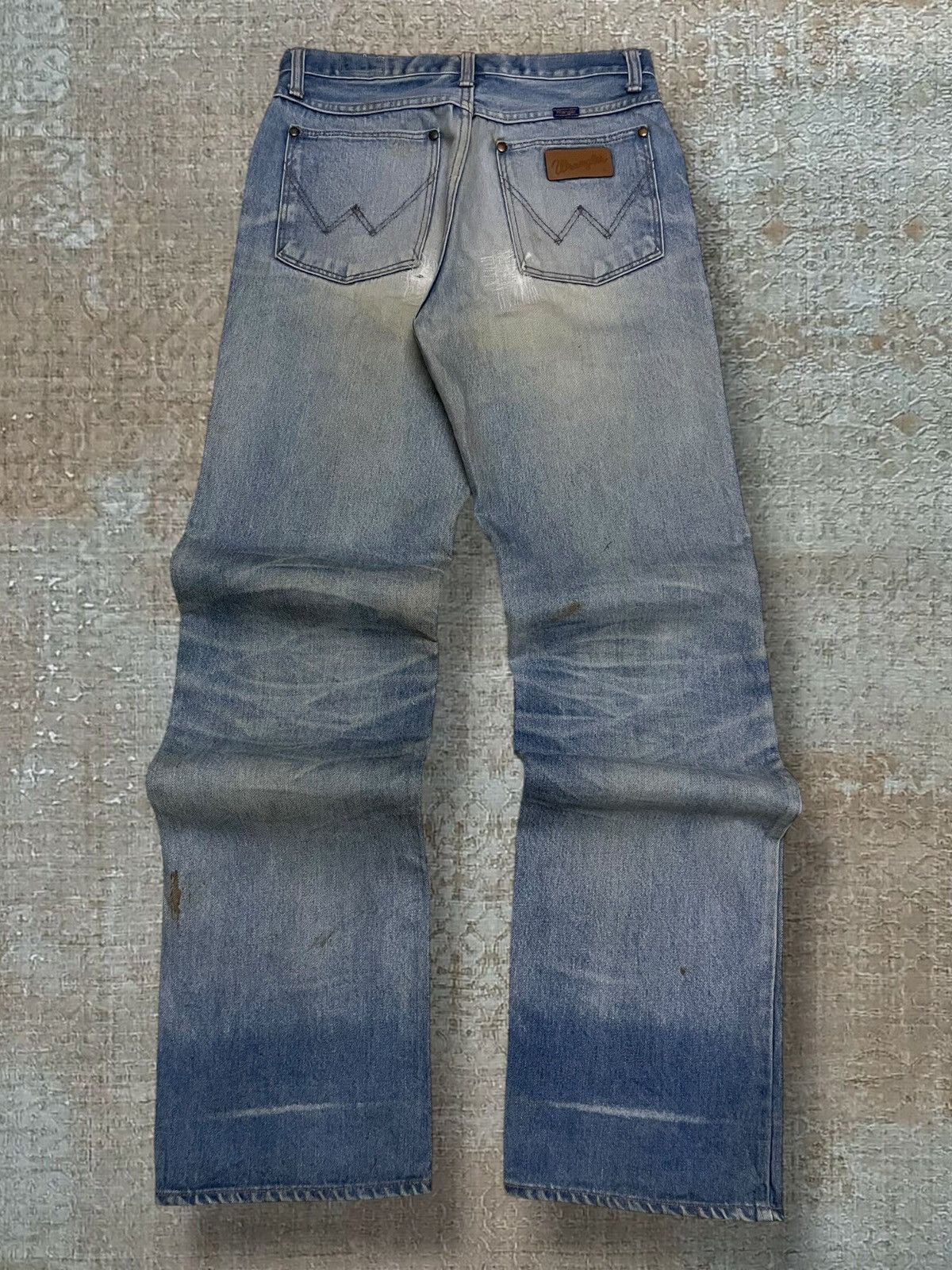 Wrangler Vintage 1990s Designer Wrangler Distressed Mudwash Denim Size US 29 - 14 Thumbnail