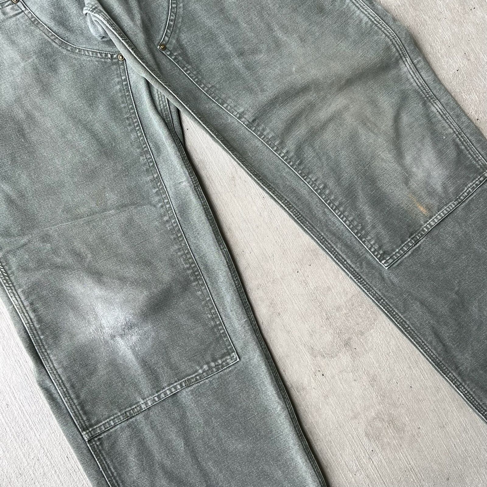 Carhartt × Vintage Carhartt MOS green double knee work wear carpenter pants Size US 36 / EU 52 - 6 Thumbnail