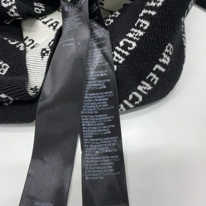 Balenciaga Balenciaga Balenciaga Black Logo Loose Fit Sweater -2507 Size US M / EU 48-50 / 2 - 4 Thumbnail