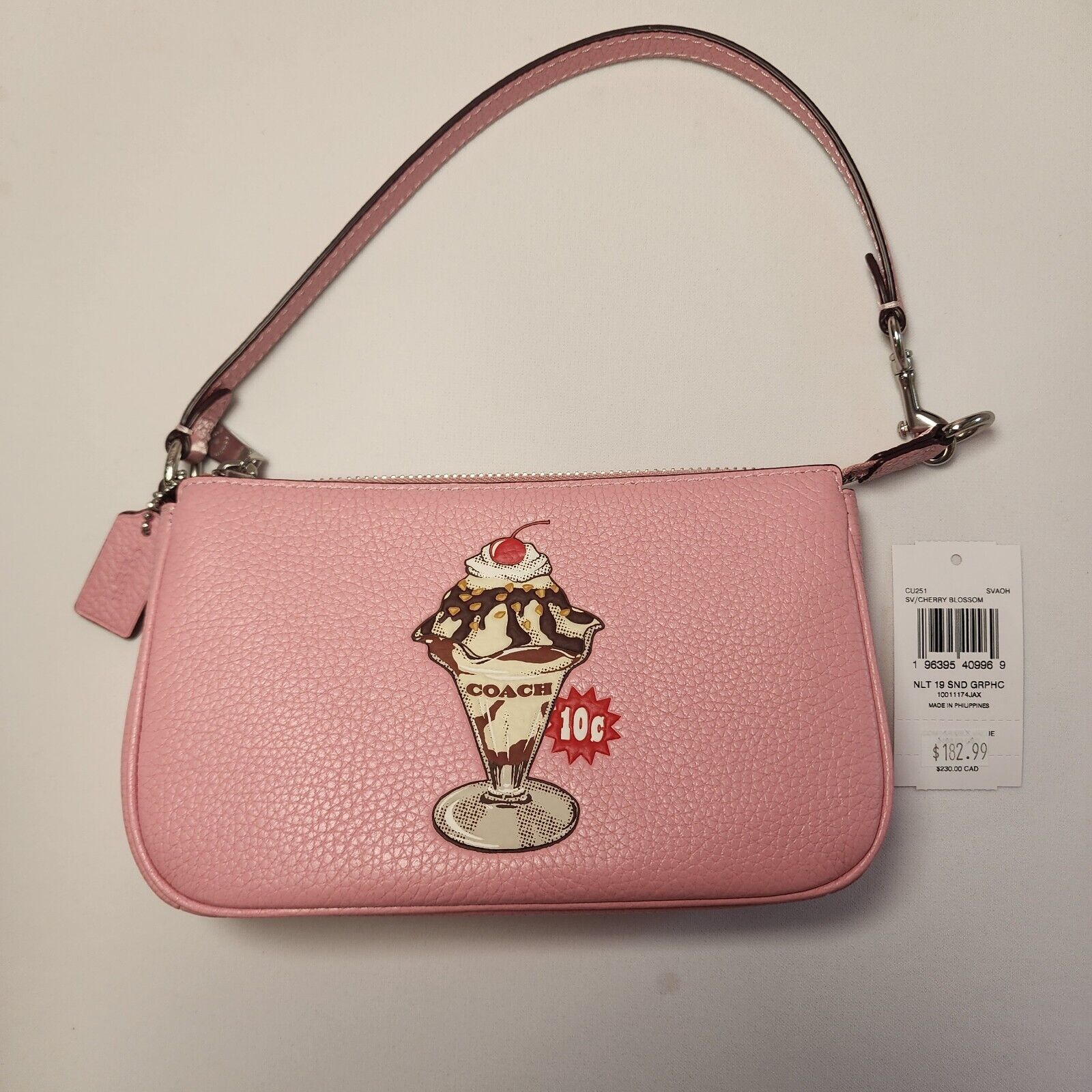 Coach Coach CU251 Nolita 19 Sundae Graphic Boardwalk Cherry Pink Size ONE SIZE - 1 Thumbnail