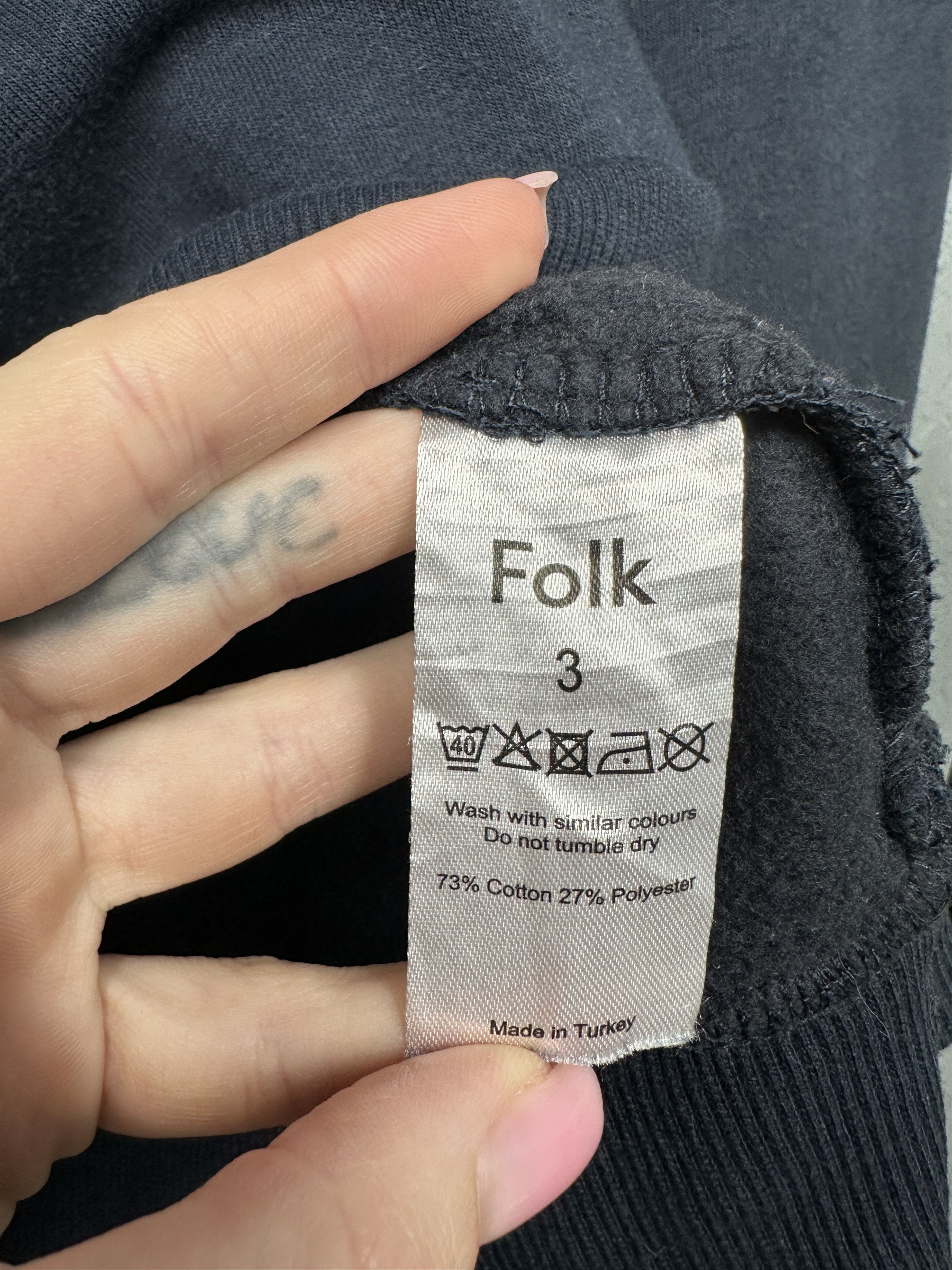 Folk Folk Mens Crew Neck Sweatshirt Size US M / EU 48-50 / 2 - 5 Thumbnail