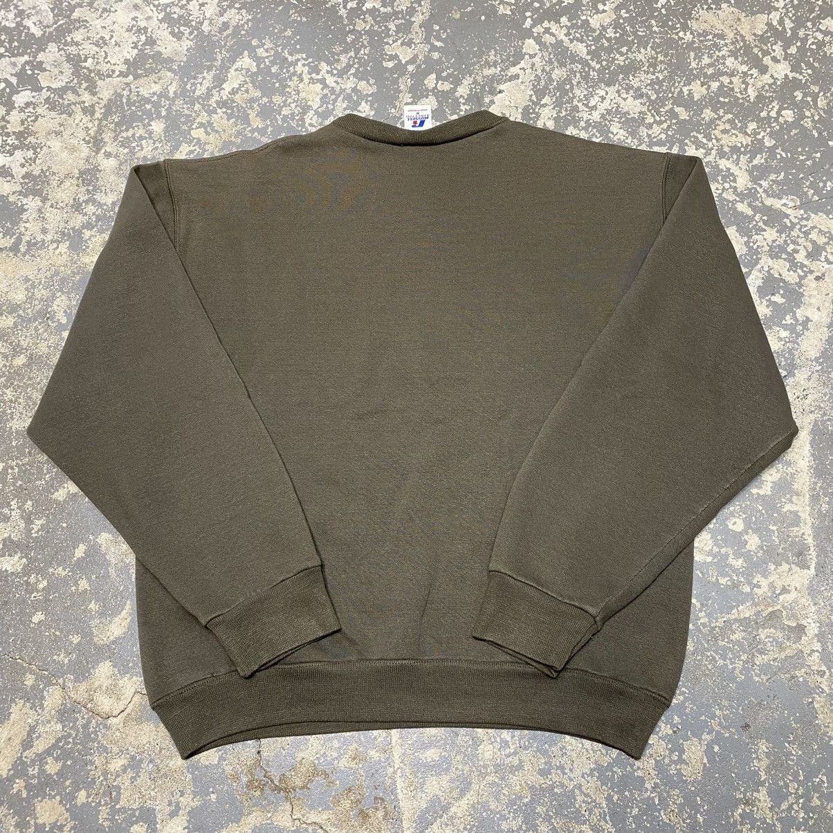Russell Athletic × Vintage Vintage Russell Athletic Brown Blank Boxy Crewneck Hoodie Size US M / EU 48-50 / 2 - 6 Thumbnail