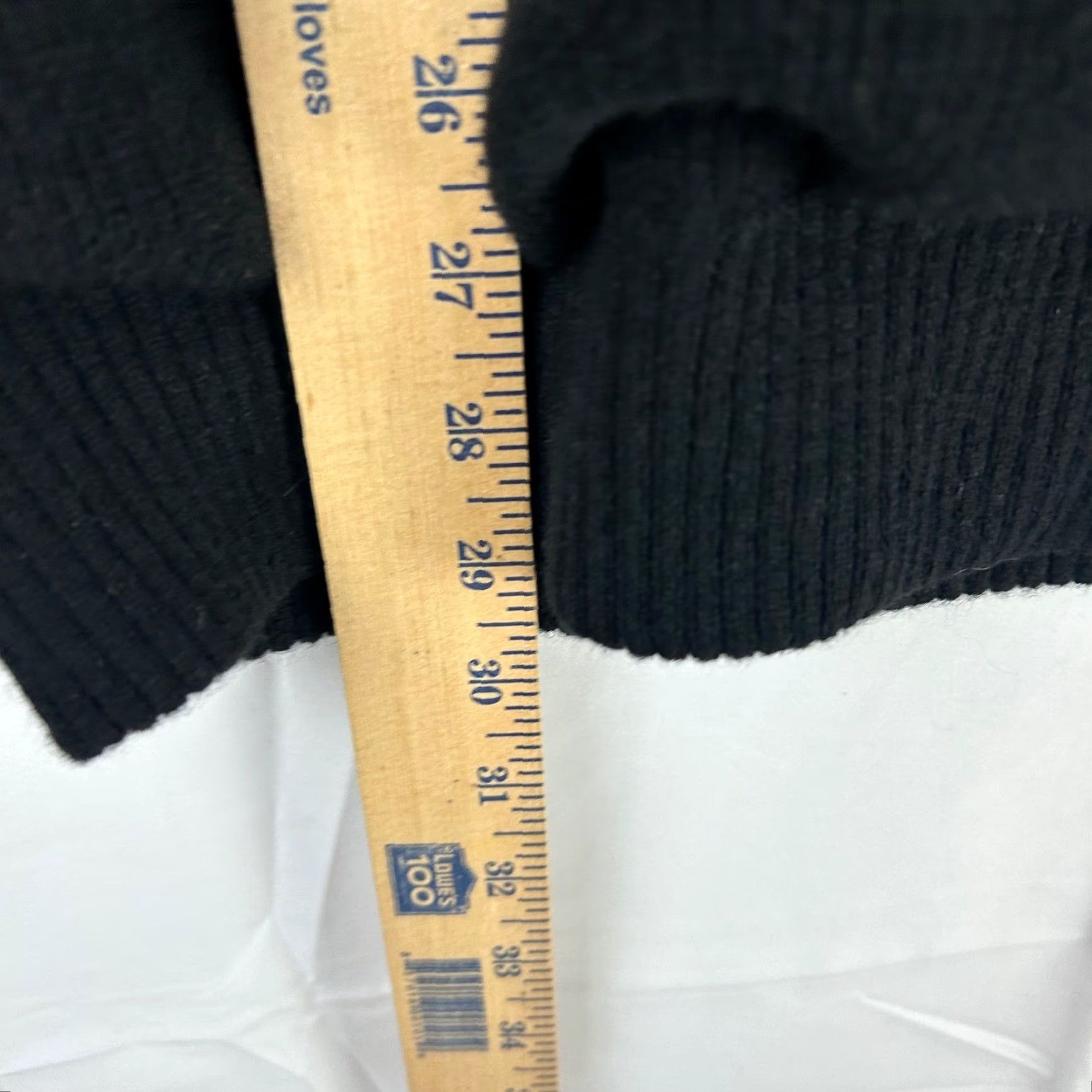 Cutter & Buck Cutter Buck Mens Sweater 1/4 Zip Lambswool Blend Black XL Mock Neck Pockets Golf Knit Pullove r Size US XL / EU 56 / 4 - 7 Thumbnail