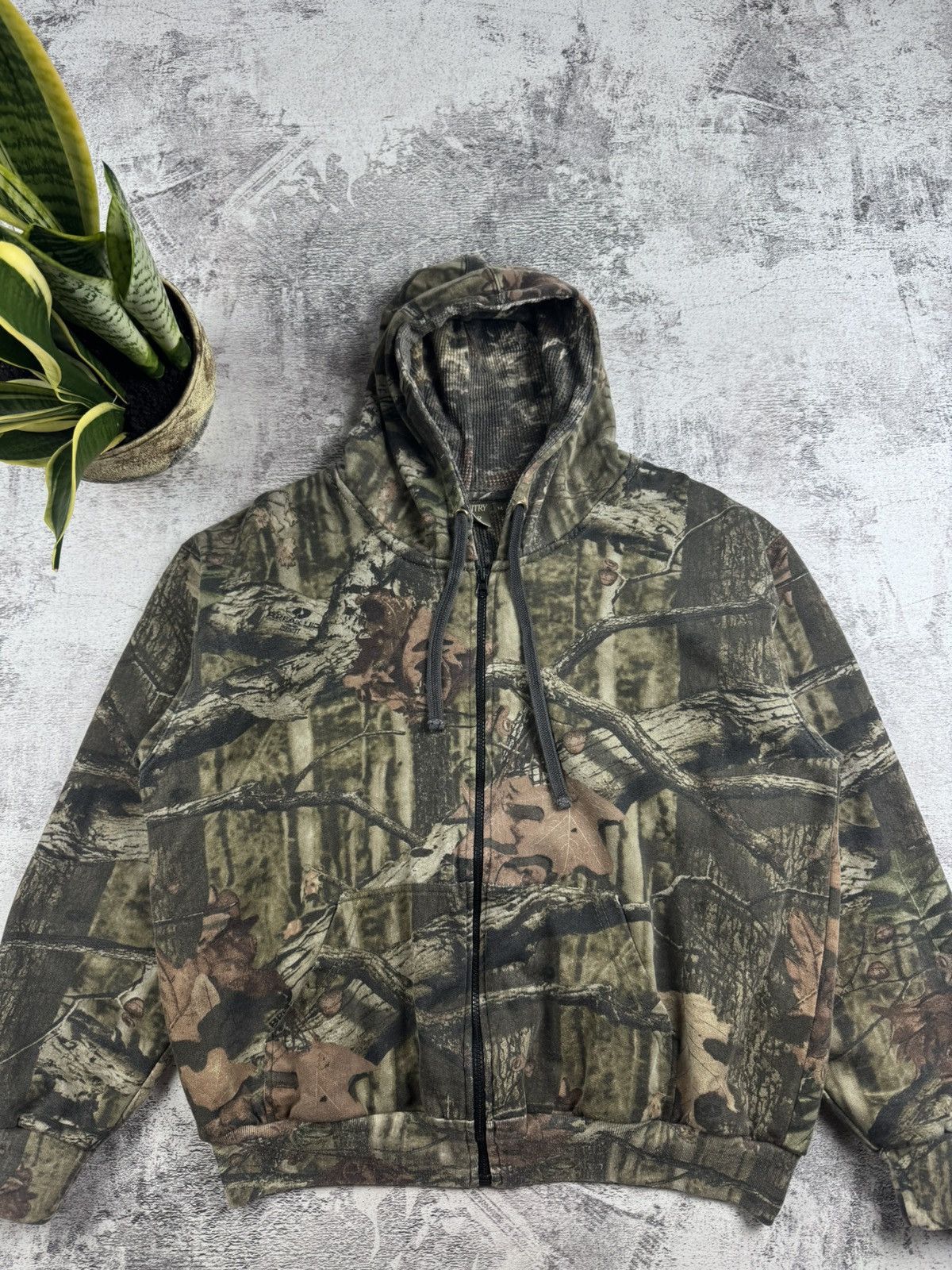 Realtree Country Wear Camo RealTree Jungle Men’s M Cotton Mountain Zip Hoodie Pullovover Size US M / EU 48-50 / 2 - 4 Thumbnail