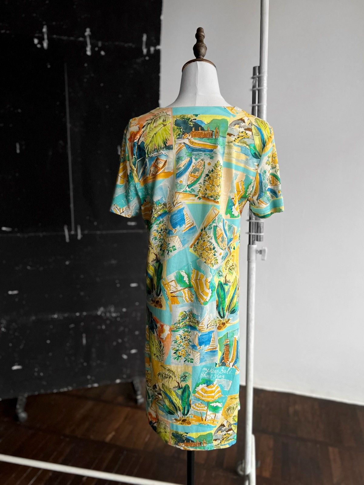 Designer × Vintage Eva B.Bitzer De Luxe Womens Vintage 90s Full Printed Dress Size M / US 6-8 / IT 42-44 - 3 Thumbnail