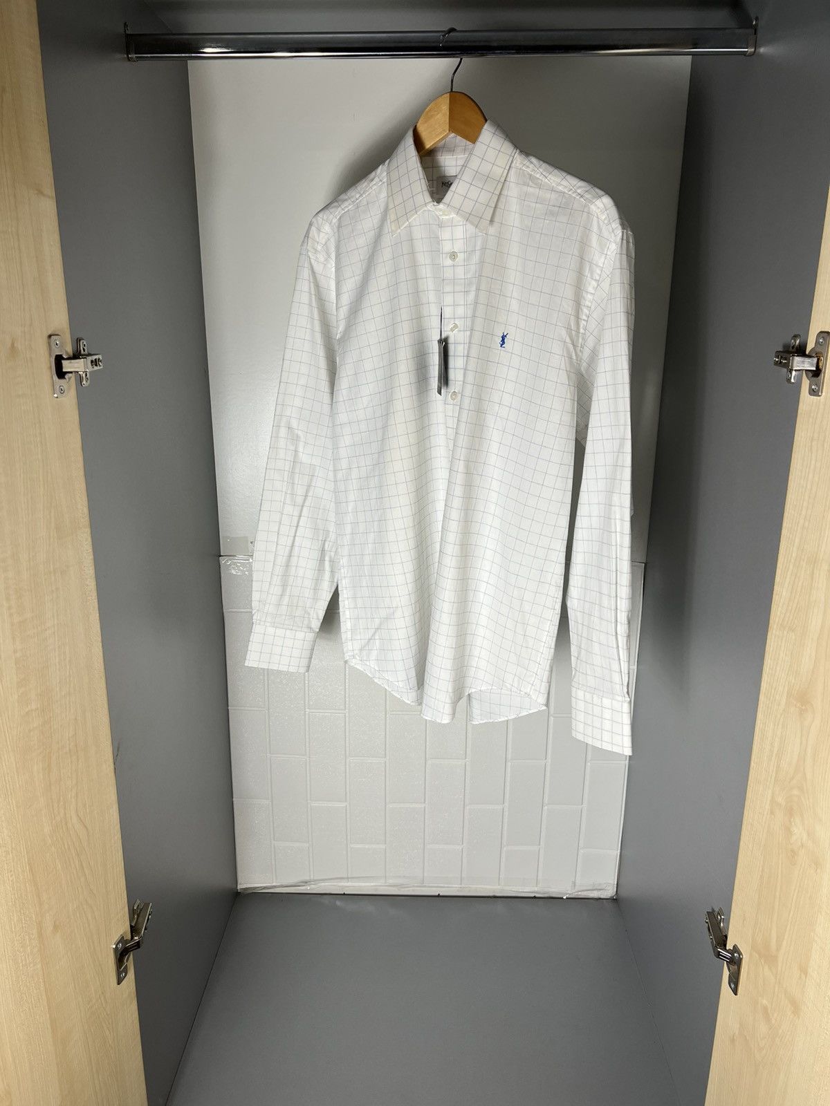 Saint Laurent Paris VINTAGE YVES SAINT LAURENT CLASSIC DESIGNER SHIRT RETRO 90s Size US XL / EU 56 / 4 - 8 Thumbnail