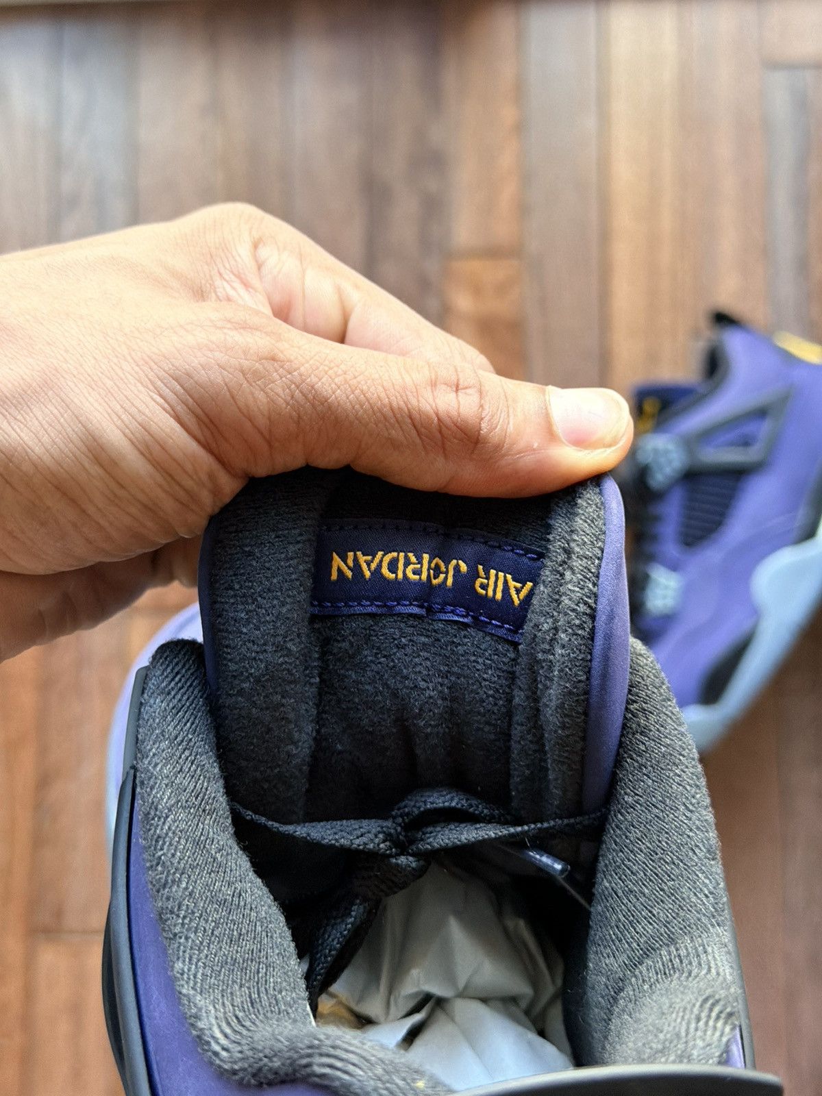 Nike Nike Jordan 4 Lakeshow - Lakers - Imperial Purple - Size 12 Size US 12 / EU 45 - 7 Thumbnail
