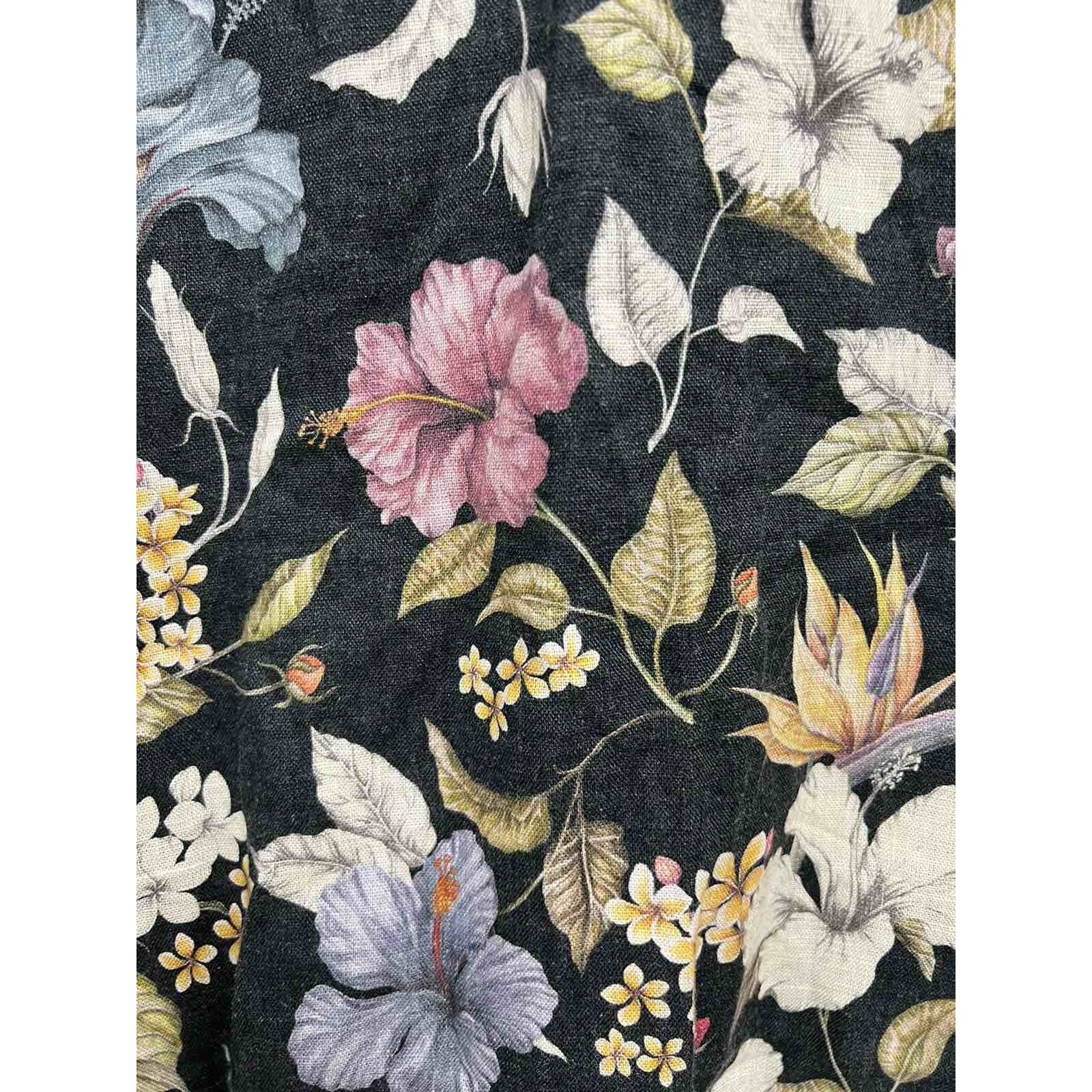 Onia Onia Women Jack Long Sleeve Linen Full-Zip Floral XL A000664 Size XL / US 12-14 / IT 48-50 - 9 Thumbnail