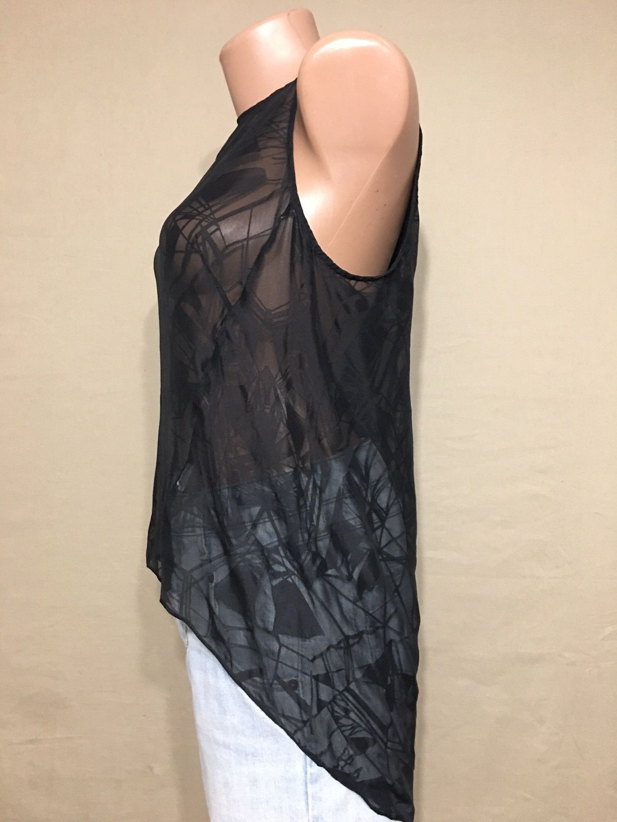 Helmut Lang Helmut Lang Sleeveless Nylon Leather Blouse Size M Size M / US 6-8 / IT 42-44 - 3 Thumbnail