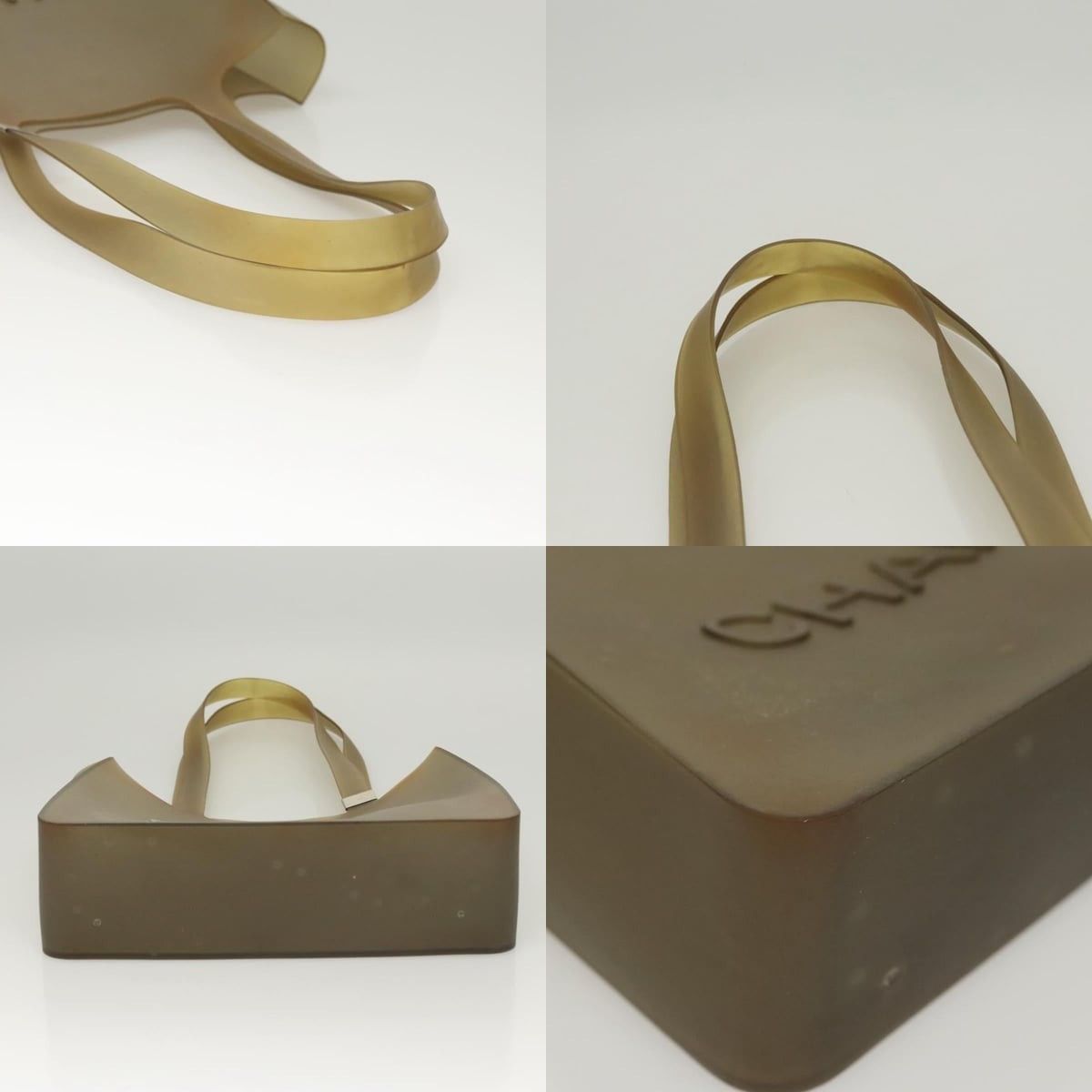 Chanel Chanel Tote Bag Rubber Khaki CC Size ONE SIZE - 4 Thumbnail