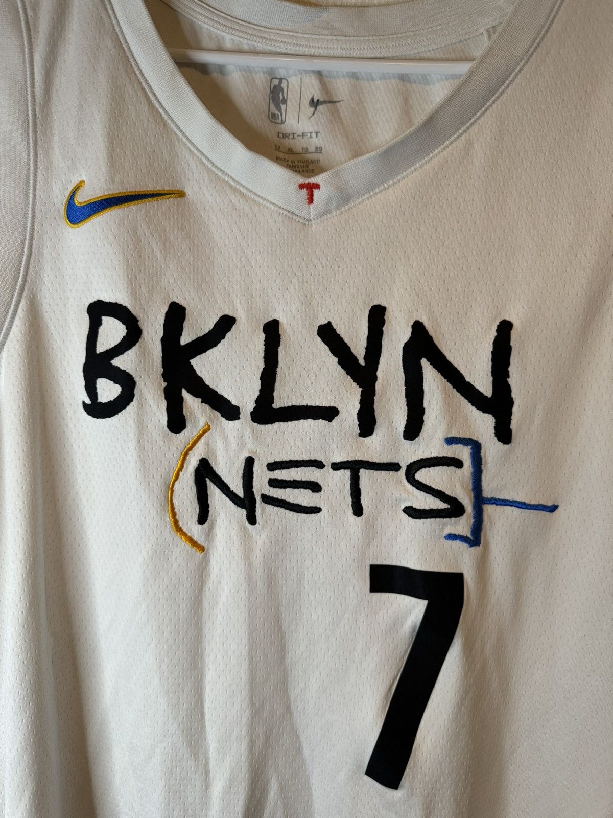 Nike Brooklyn Nets KEVIN DURANT Nike 2020-21 City Jersey Size 52 Size US XL / EU 56 / 4 - 2 Thumbnail