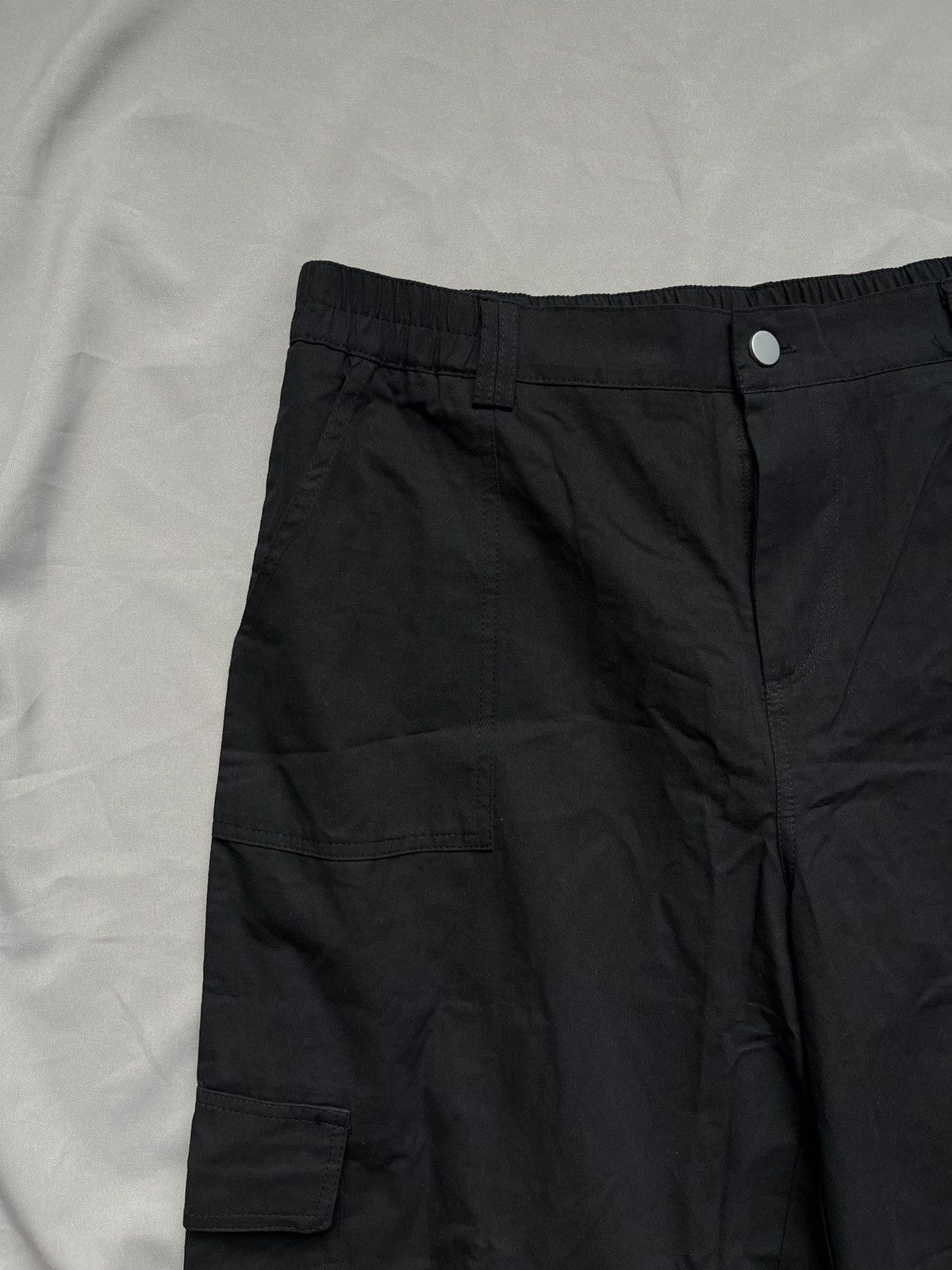 If Six Was Nine Wide Avant Garde Japanism Black Cargo Pants Size US 34 / EU 50 - 6 Thumbnail