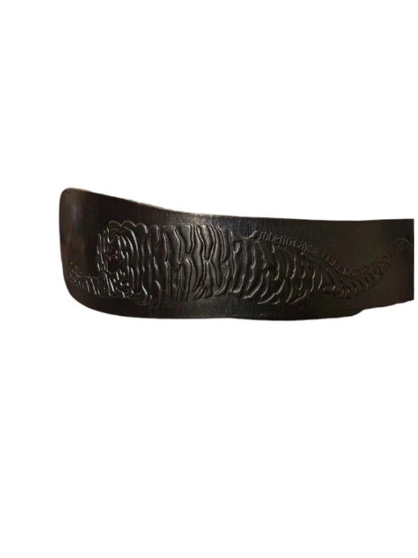 Roberto Cavalli Roberto Cavalli Black “Freedom” Embossed Tiger Belt, c.2010s Size ONE SIZE - 7 Thumbnail