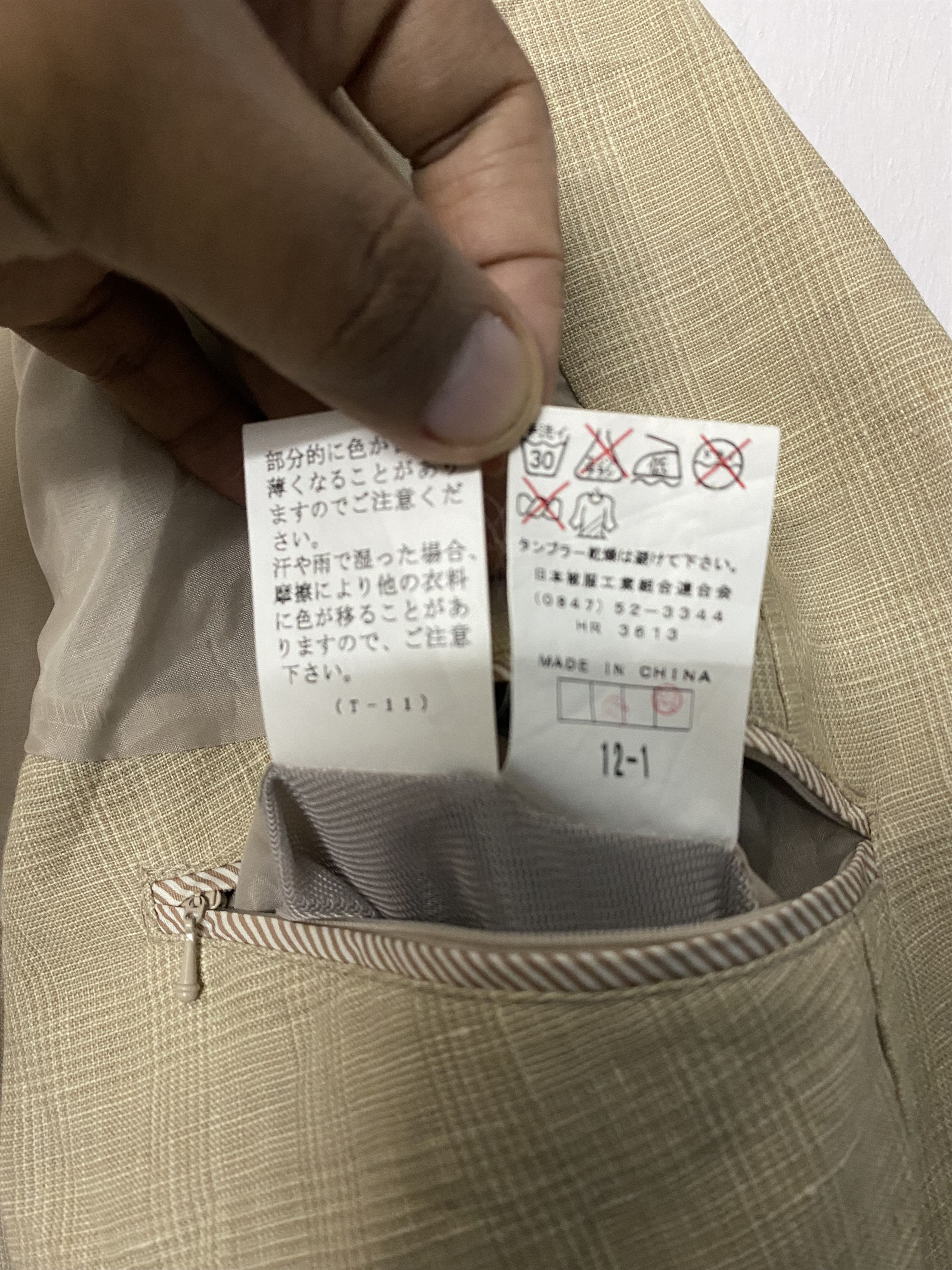 Kansai Yamamoto Kansai Yamamoto 100% Linen Blazer Sport Coat Jacket Size 48L - 7 Thumbnail