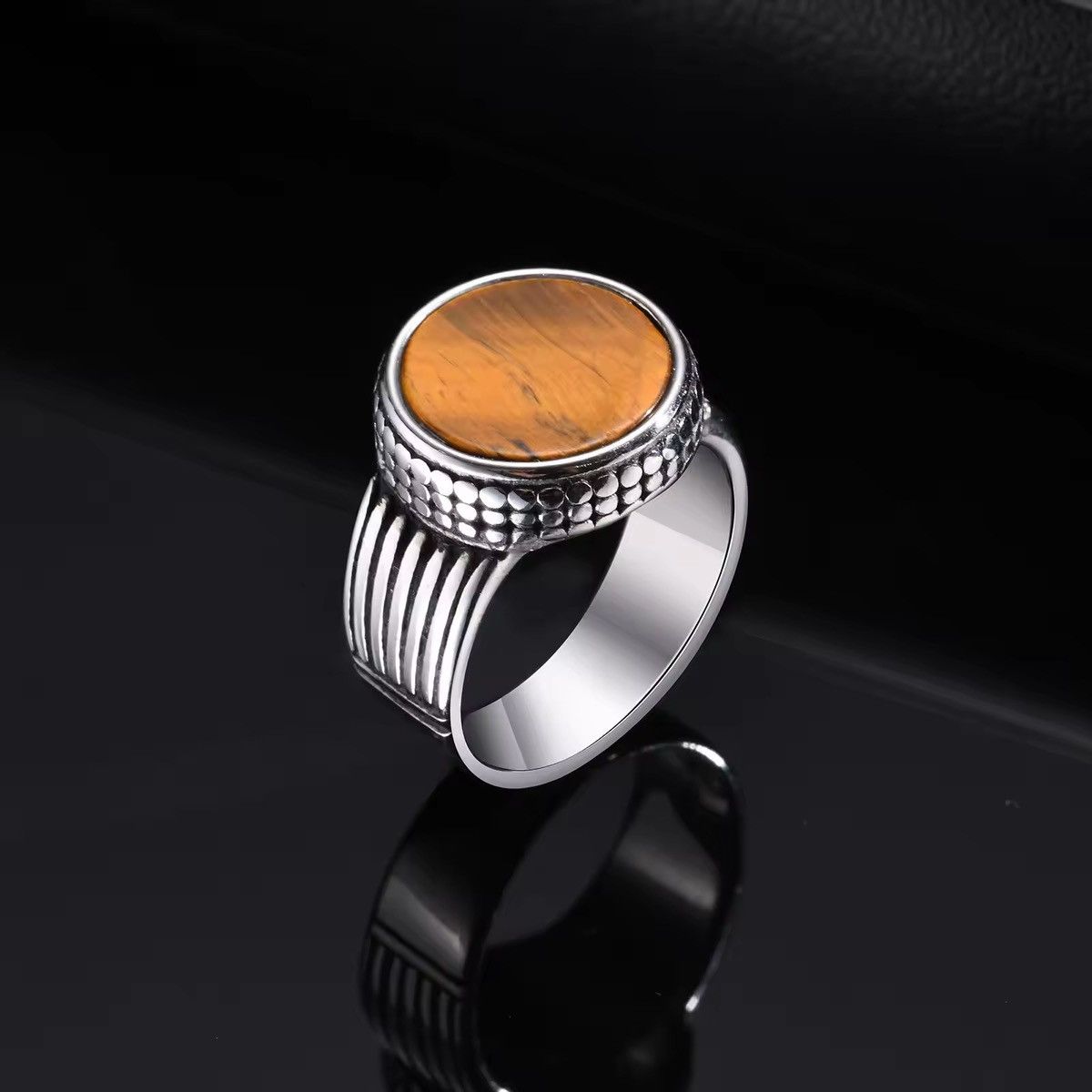 Jewelry Tiger Eye Stone Ring Size ONE SIZE - 3 Thumbnail