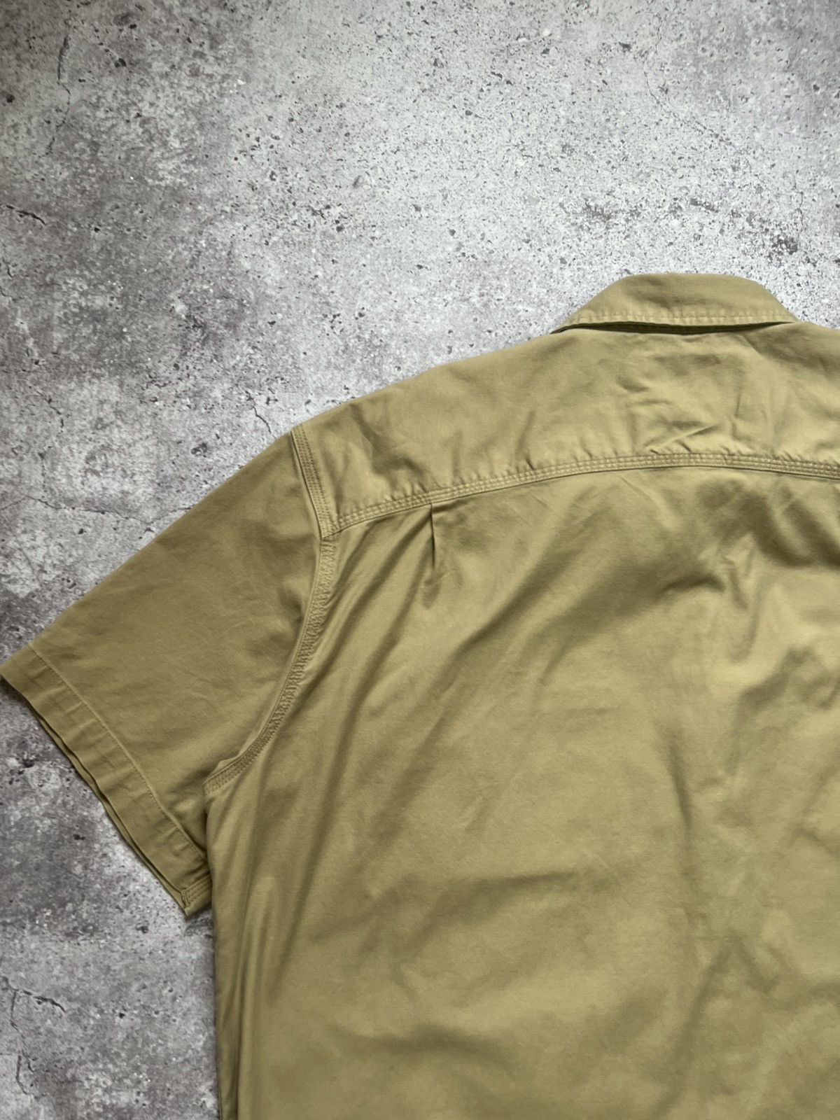 Carhartt × Vintage Vintage Carhartt Work Shirt Short Sleeve Beige Mens Size US XXL / EU 58 / 5 - 13 Thumbnail