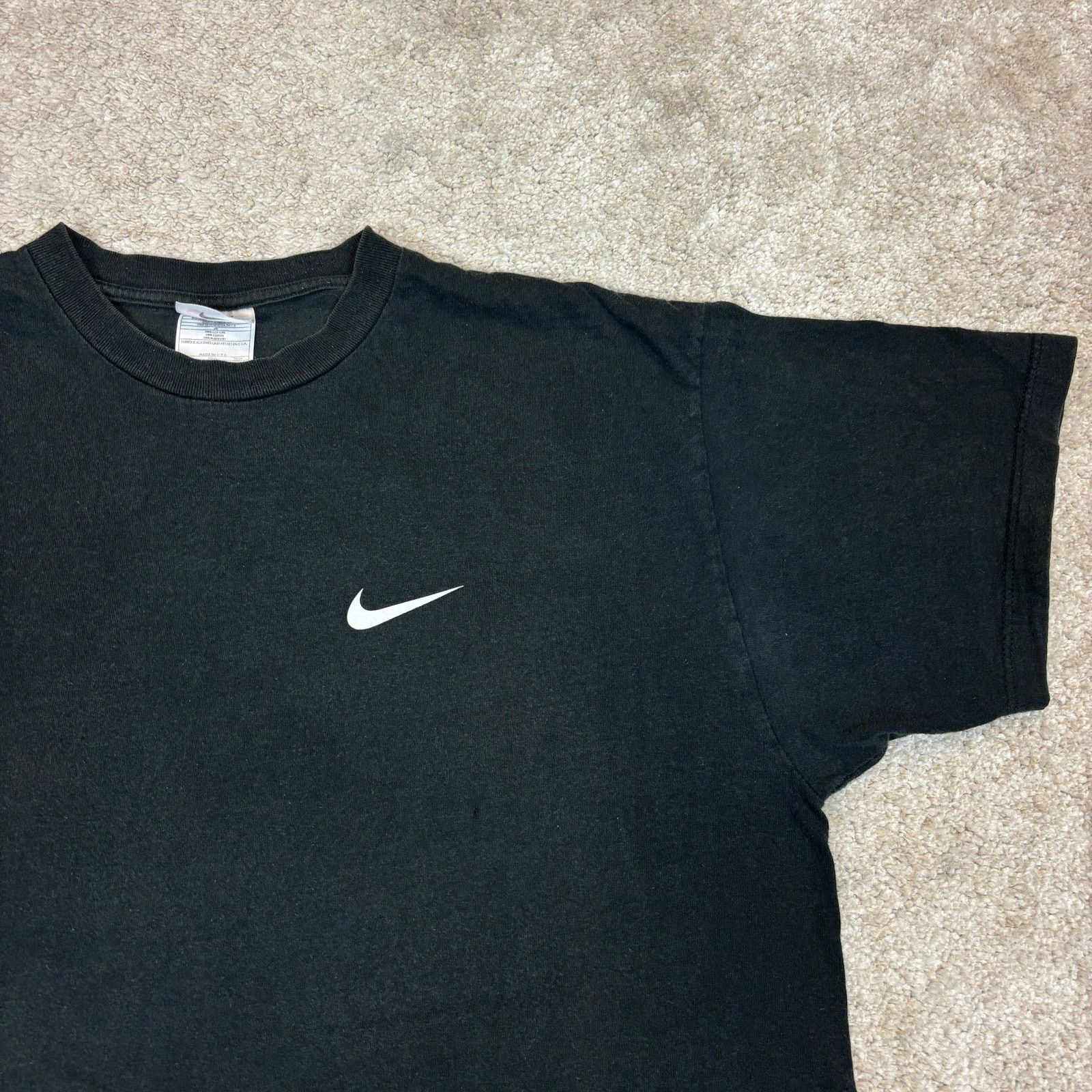 Nike × Vintage Vintage 90s Nike Just Do It Swoosh Short Sleeve Shirt Mens L Size US L / EU 52-54 / 3 - 4 Thumbnail