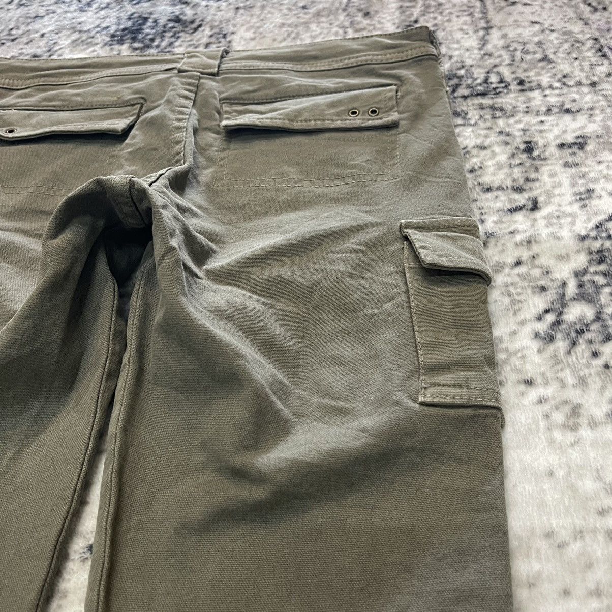 Le Grande Bleu (L.G.B.) 2000s Wow Japan Parachute Bondage Low Rise Cargo Flare Pants Size 26" / US 2 / IT 38 - 13 Thumbnail
