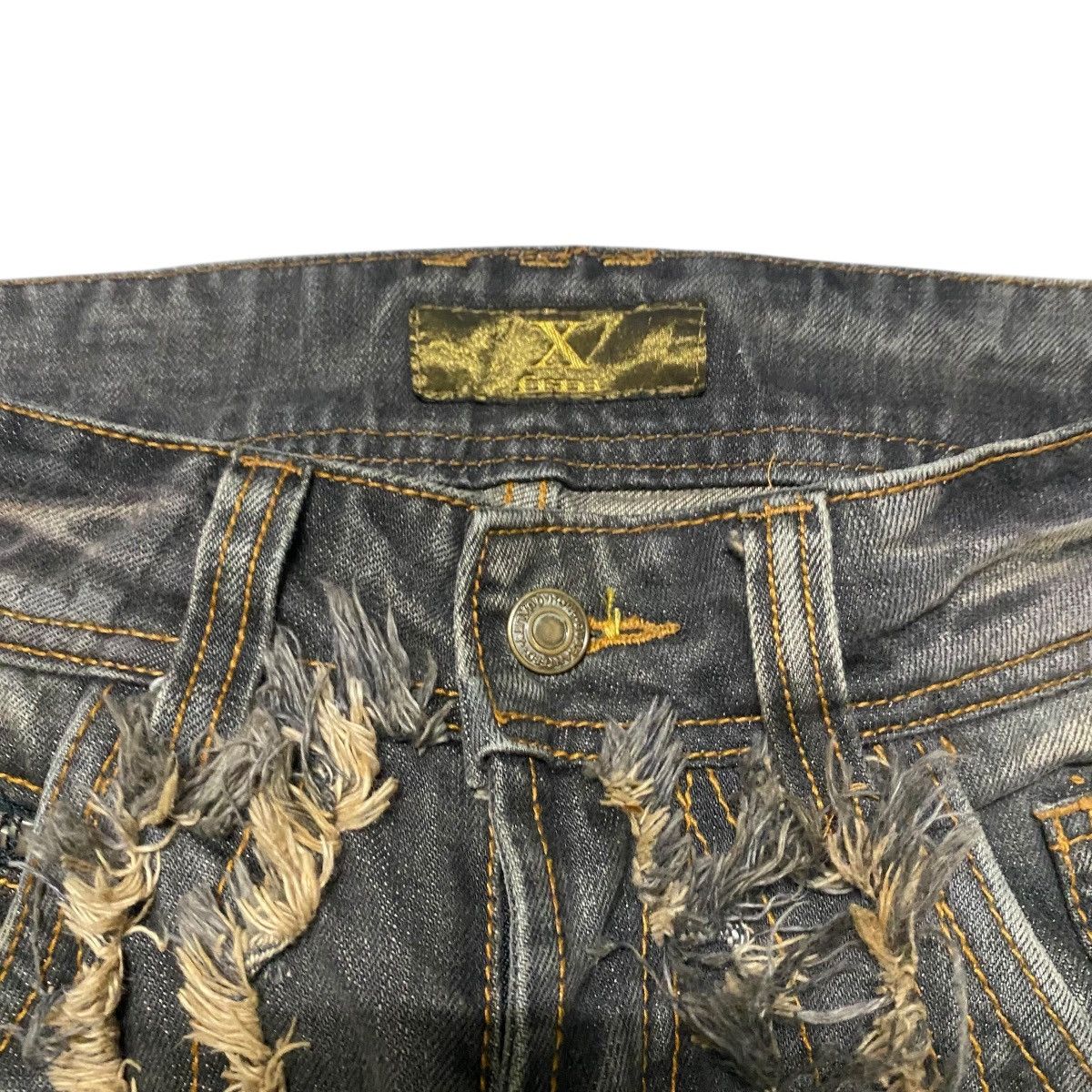 Tornado Mart Xfrm Denim Super Flare Painter Jeans Distressed Size US 30 / EU 46 - 6 Thumbnail