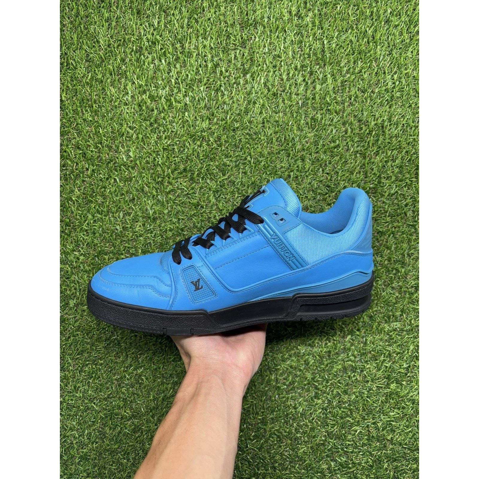 Louis Vuitton 8-8.5 US Louis Vuitton Trainer ' Blue Black ' | SUPER CLEAN! Size US 8 / EU 41 - 4 Thumbnail