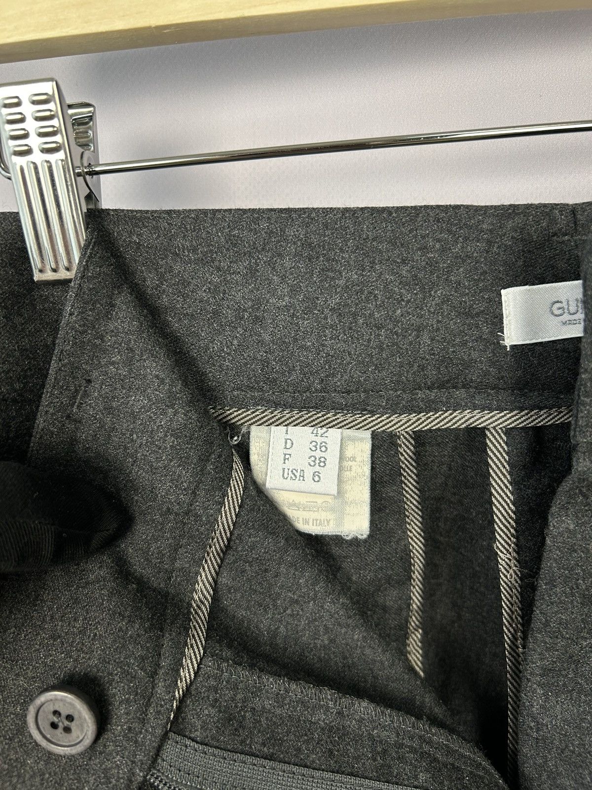 Brunello Cucinelli Gunex by Brunello Cucinelli Gray Wool Cashmere Pants US6 Size 28" / US 6 / IT 42 - 7 Thumbnail