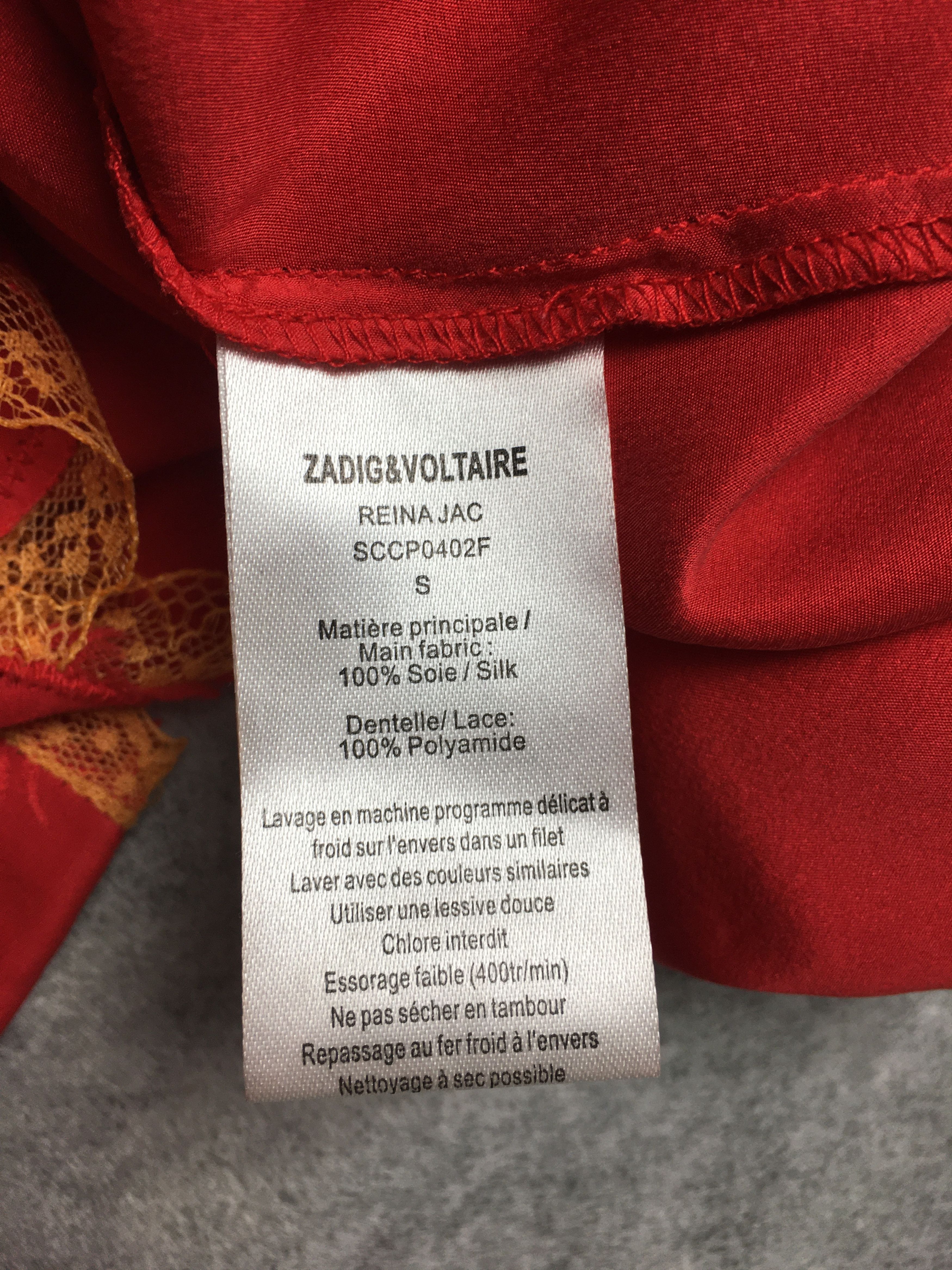 Zadig & Voltaire Zadig & Voltaire Silk Jacquard Red Dress Size S Size S / US 4 / IT 40 - 9 Thumbnail
