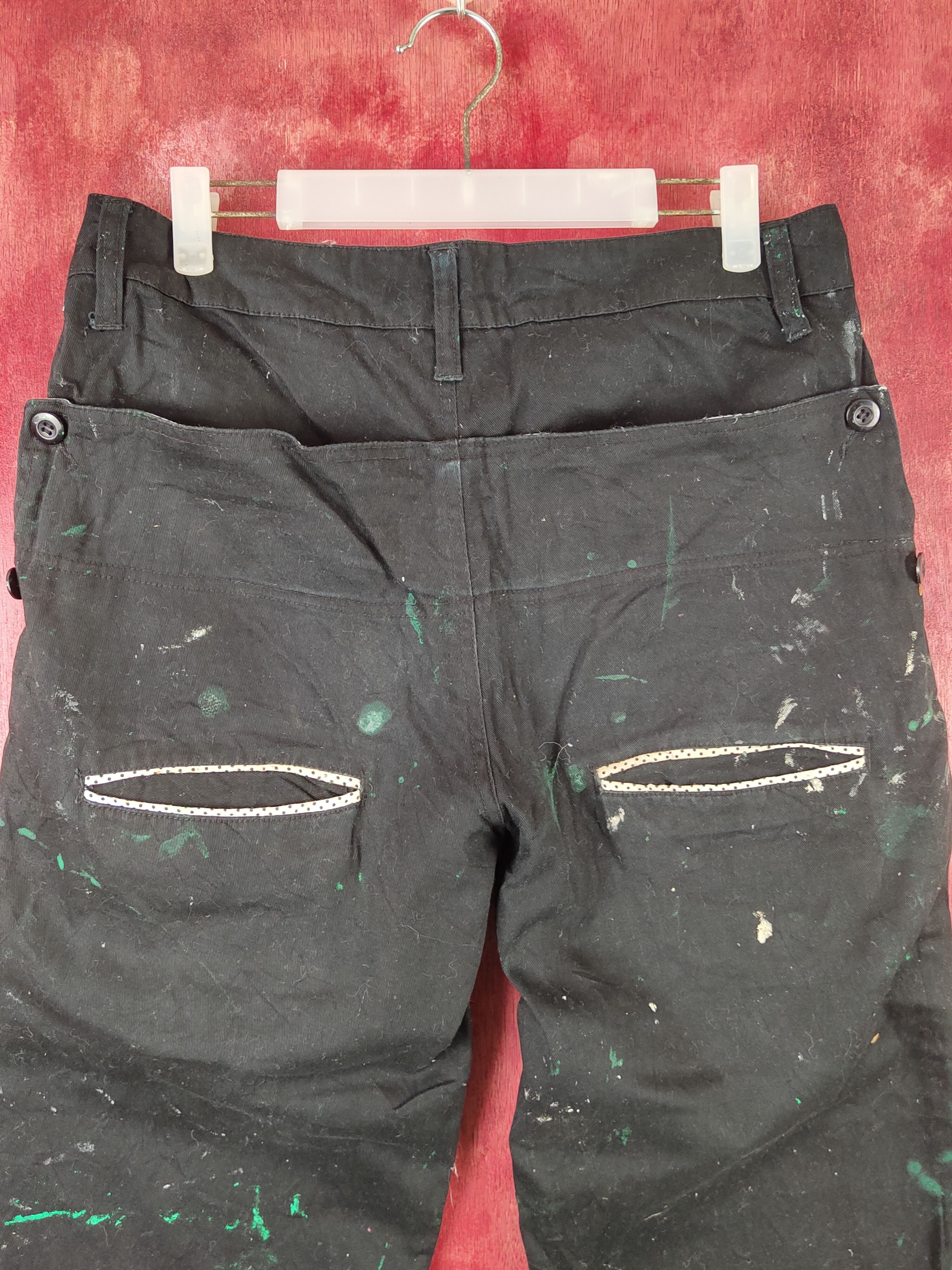 Japanese Brand Free Beat Black painter Multipocket Cargo Pants #S1749 Size US 30 / EU 46 - 9 Thumbnail