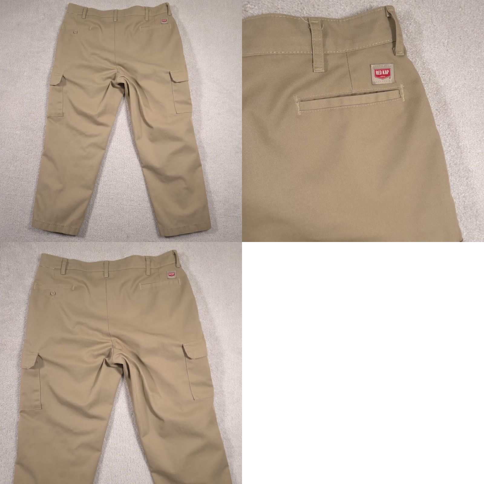 Red Kap VINTAGE Red Kap Cargo Pants Mens 38x27 Khaki Beige Workwear Pockets Straight Leg Mens Size US 38 / EU 54 - 9 Thumbnail