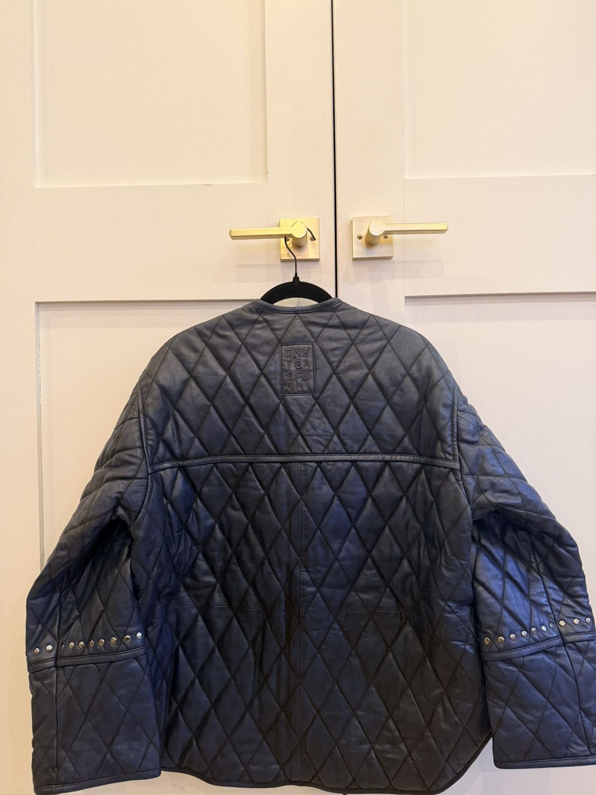 One Teaspoon One Teaspoon Eagle Eye Quilted Leather Jacket Size XS / US 0-2 / IT 36-38 - 3 Thumbnail