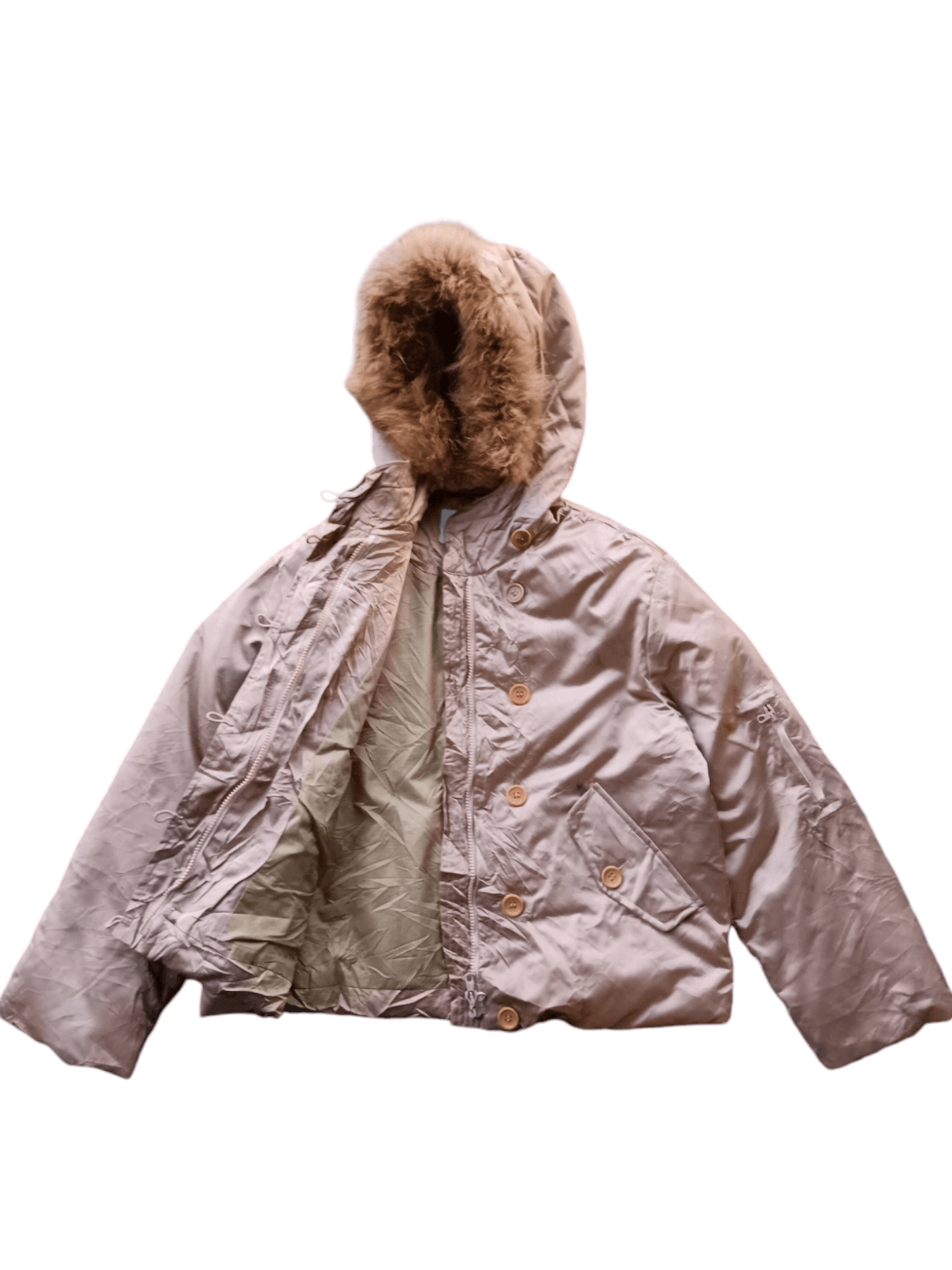 Vintage 💔24H DELETE💔Penny black fur puffer boxy jacket Size US M / EU 48-50 / 2 - 5 Thumbnail