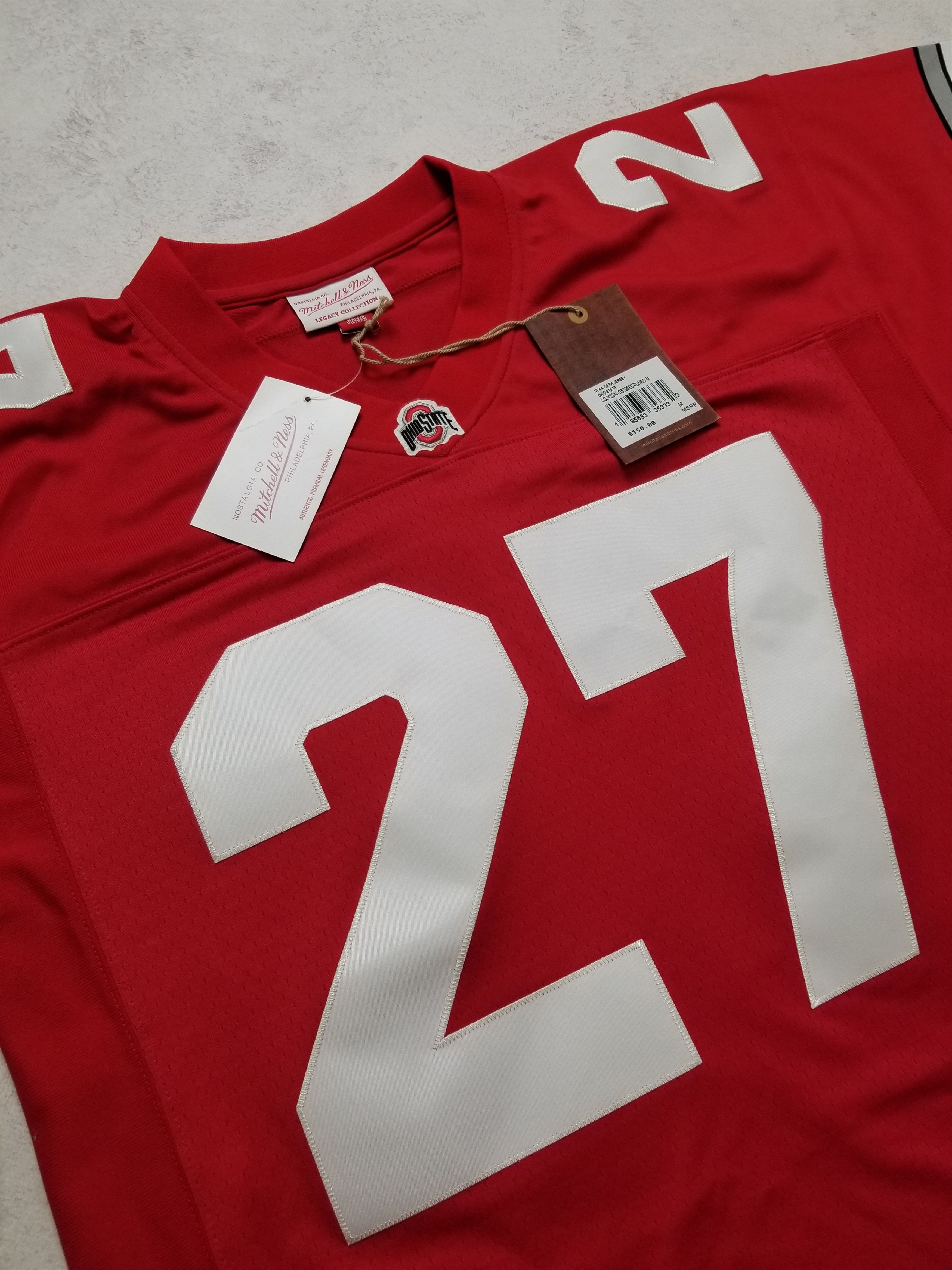 Mitchell & Ness NCAA FOOTBALL JERSEY OHIO STATE BUCKEYES 1995 EDDIE GEORGE Size US M / EU 48-50 / 2 - 13 Thumbnail