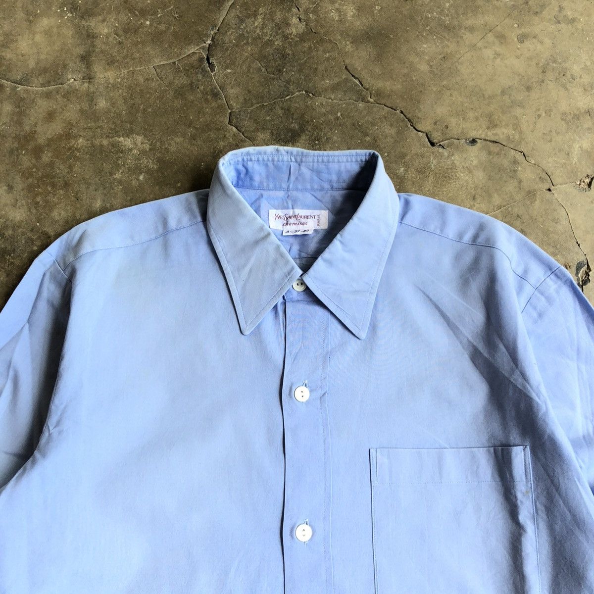 Yves Saint Laurent 1990s Yves Saint Laurent Chemises Paris Basic Shirt Blue Size US S / EU 44-46 / 1 - 4 Thumbnail