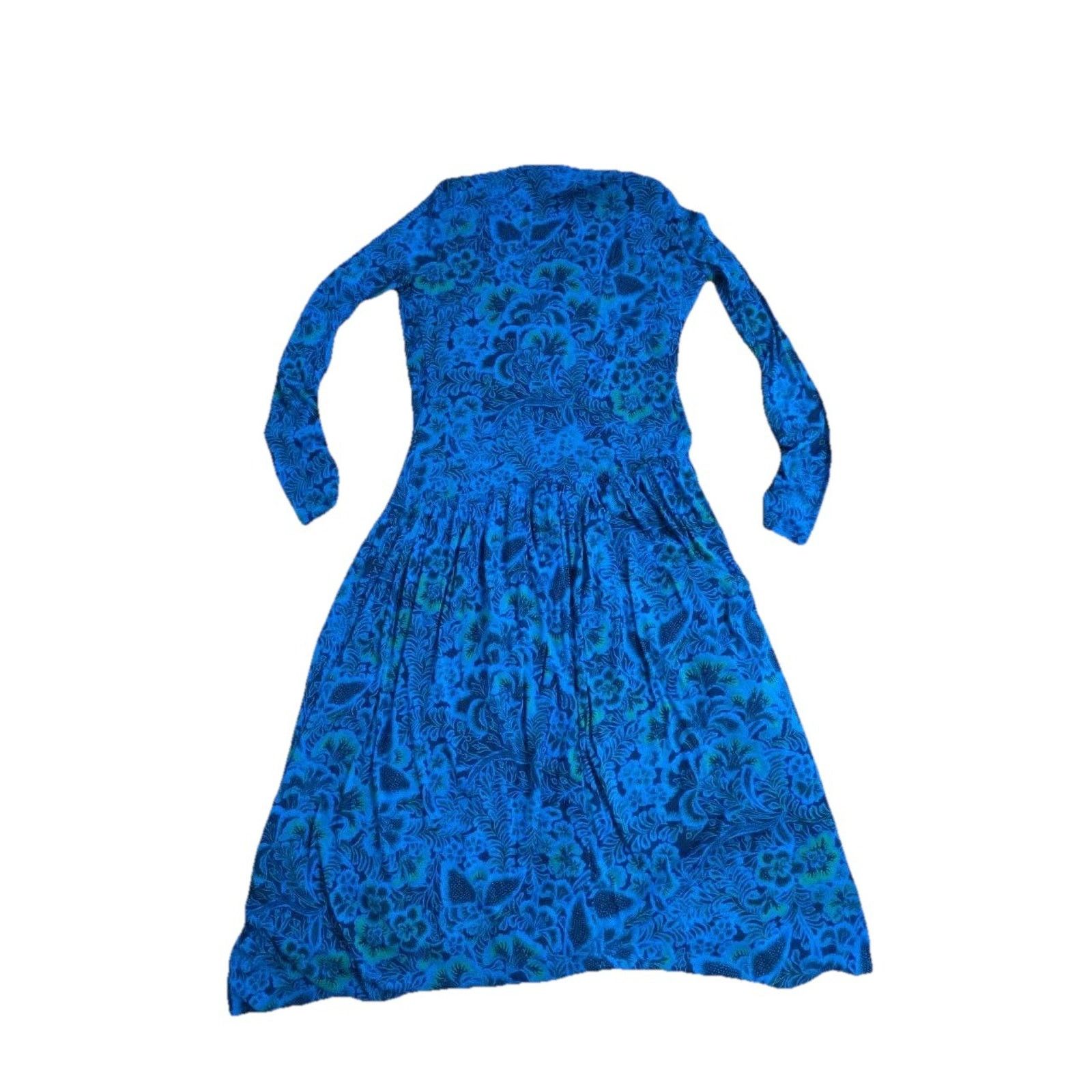 Diane von Furstenberg Diane von Furstenberg - Blue & Green Dress Size S A001551 Size S / US 4 / IT 40 - 9 Thumbnail